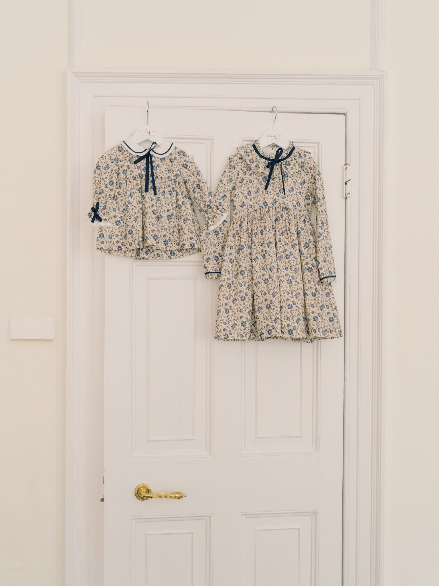 Blue Floral Granada Baby Girl Set