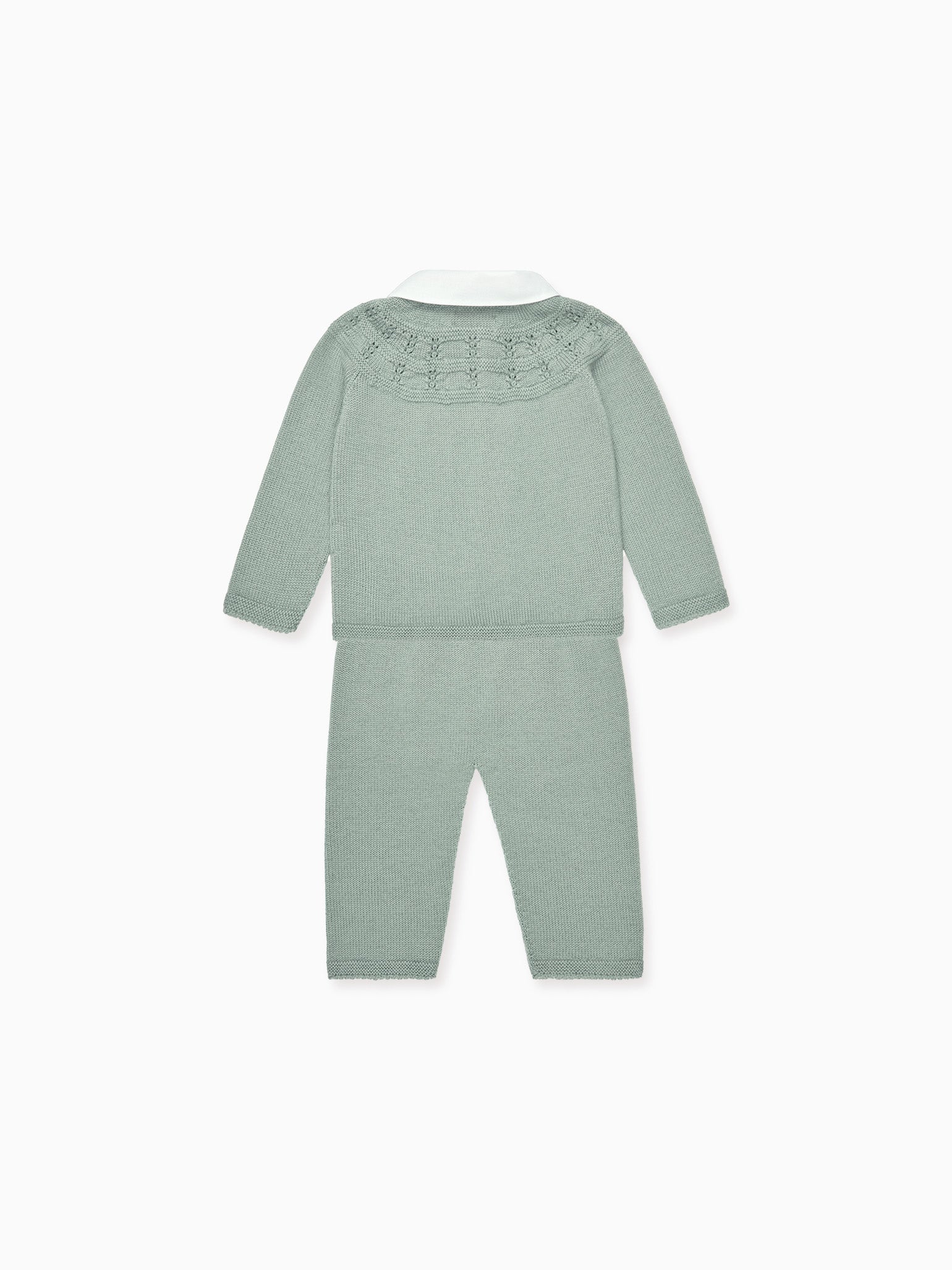 Sage Halo Merino Baby Knitted Set