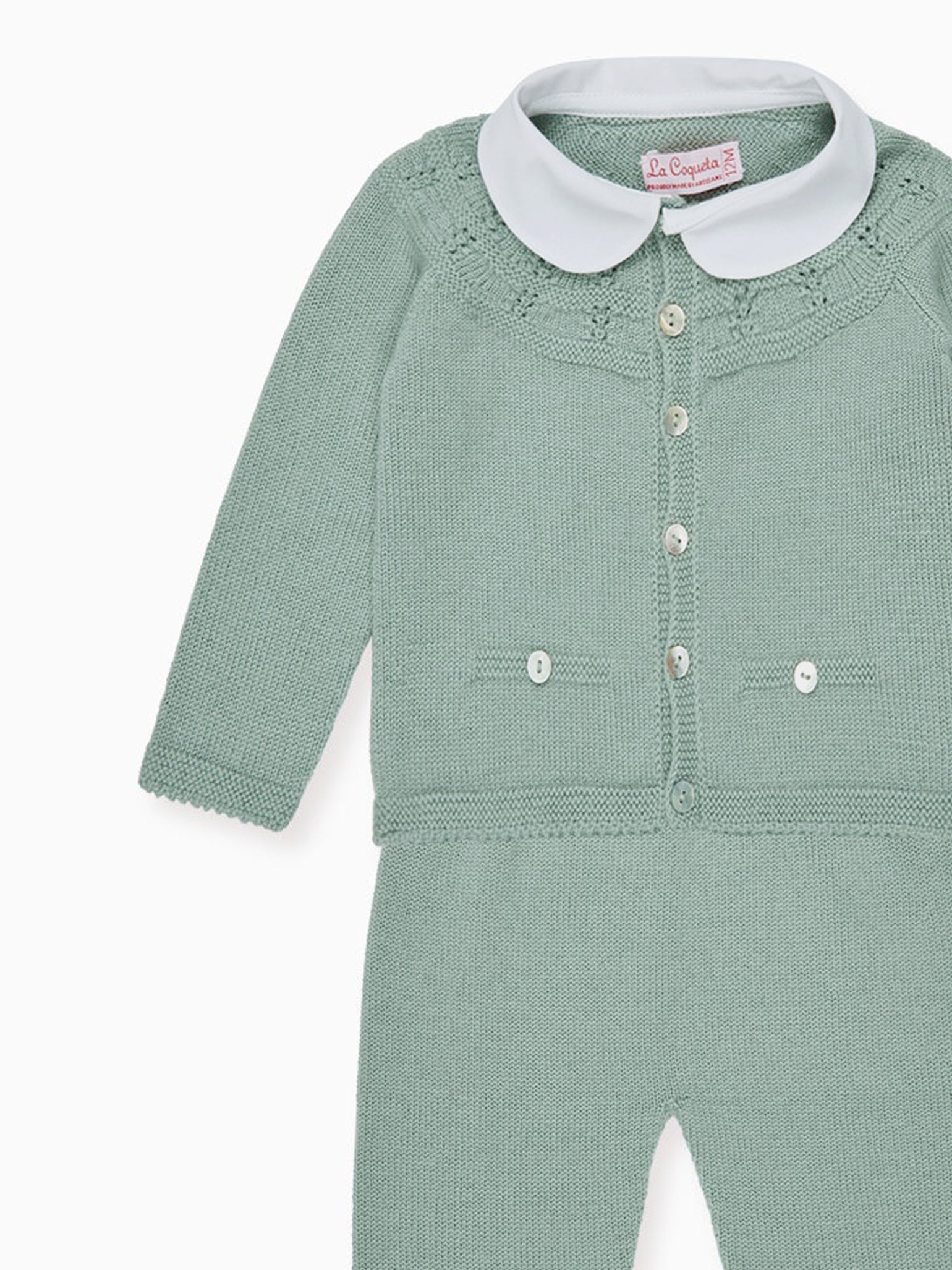 Sage Halo Merino Baby Knitted Set