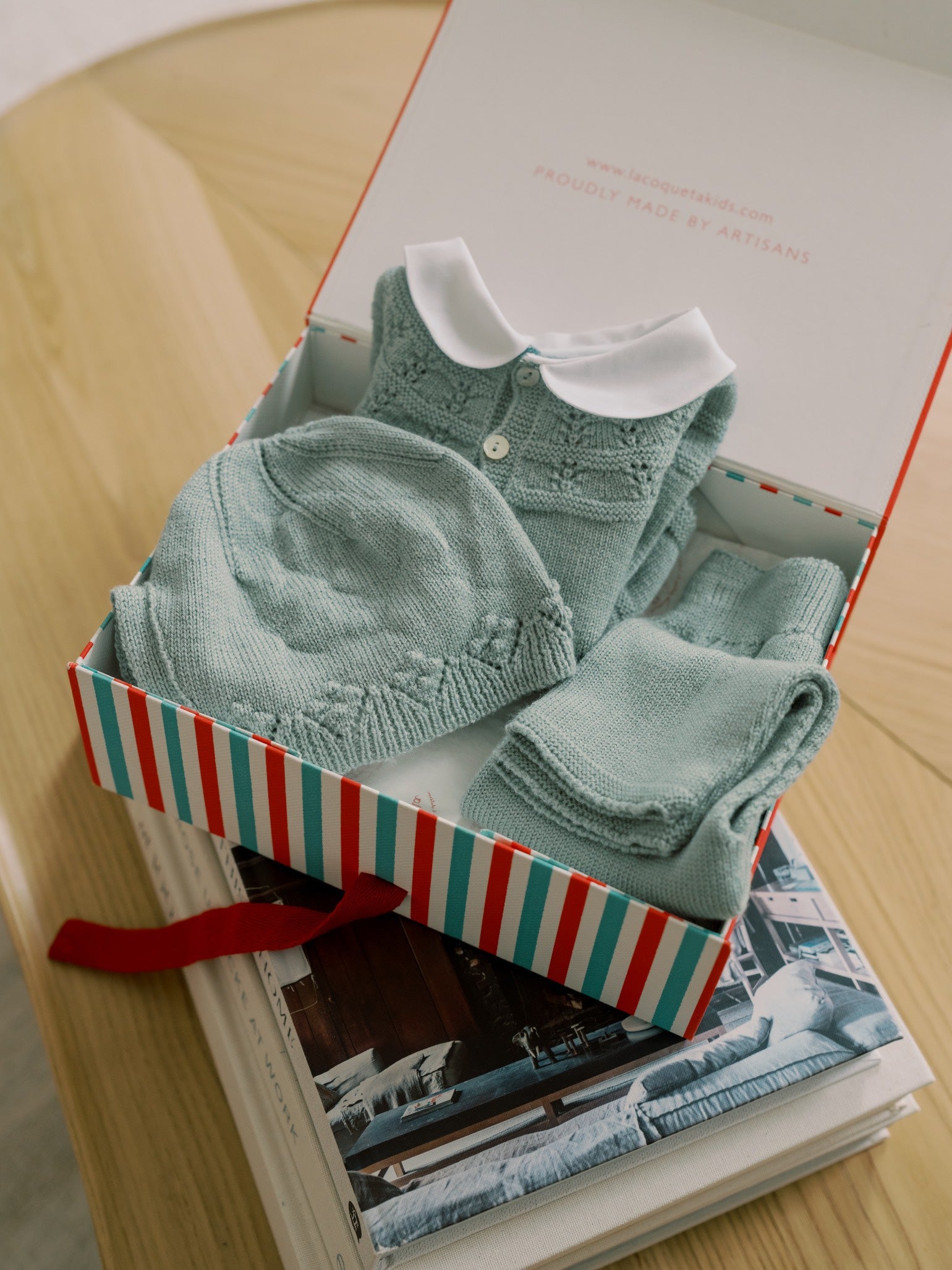 Sage Halo Merino Baby Knitted Set