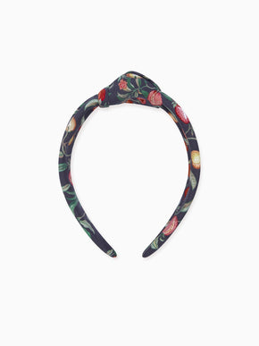 Black Pomegranate Girl Top Knot Hairband