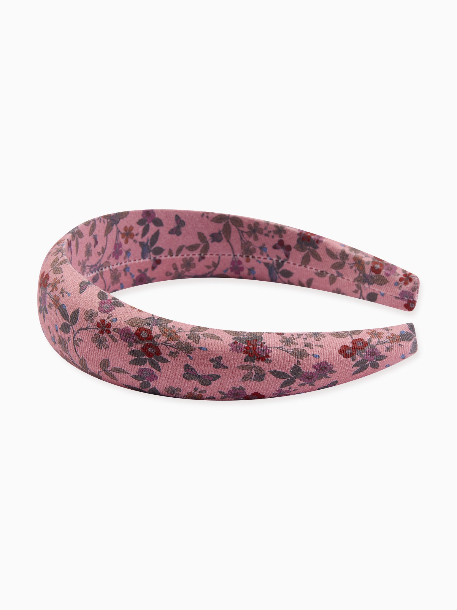Dusty Pink Floral Girl Wide Hairband
