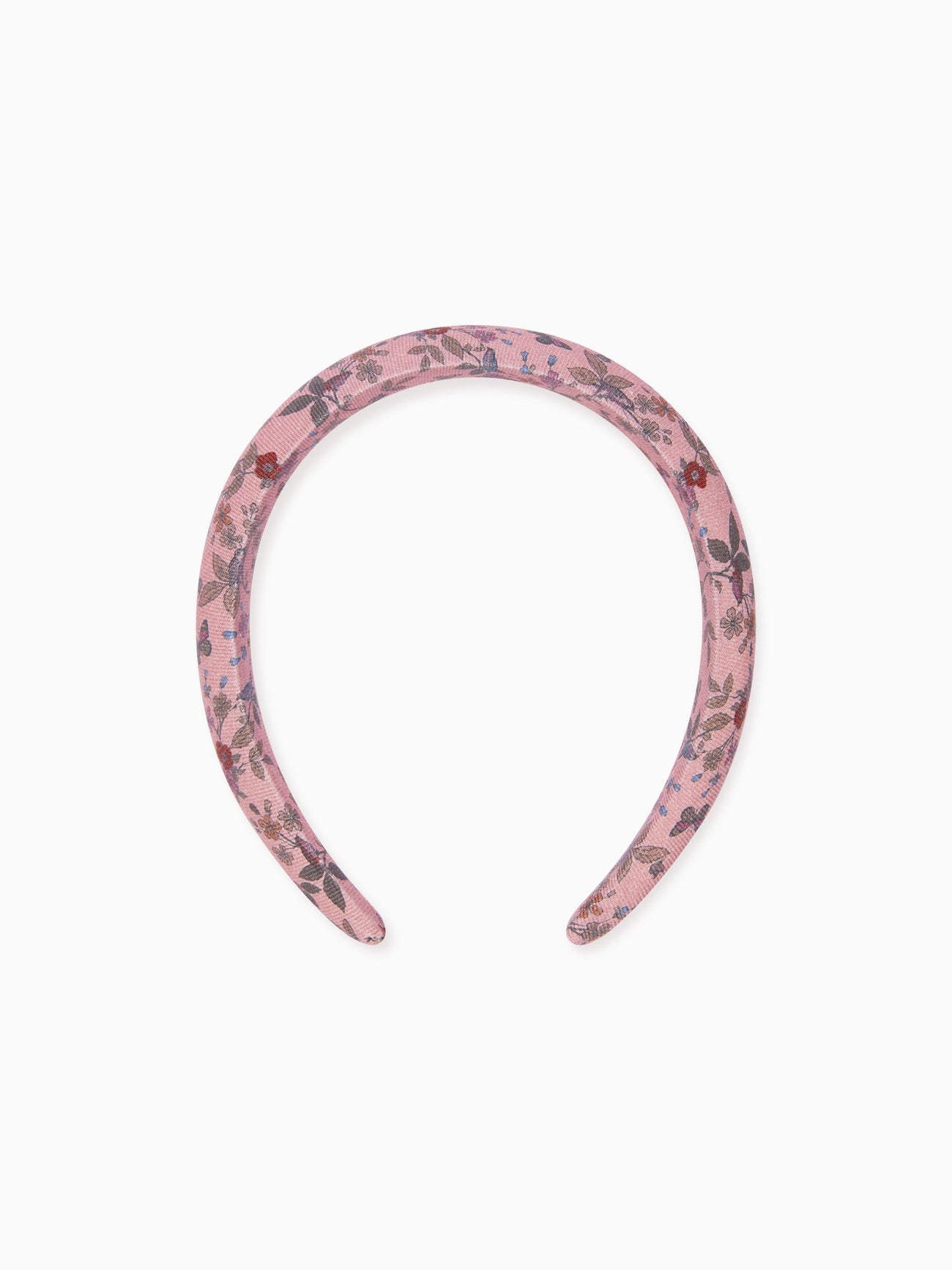 Dusty Pink Floral Girl Wide Hairband
