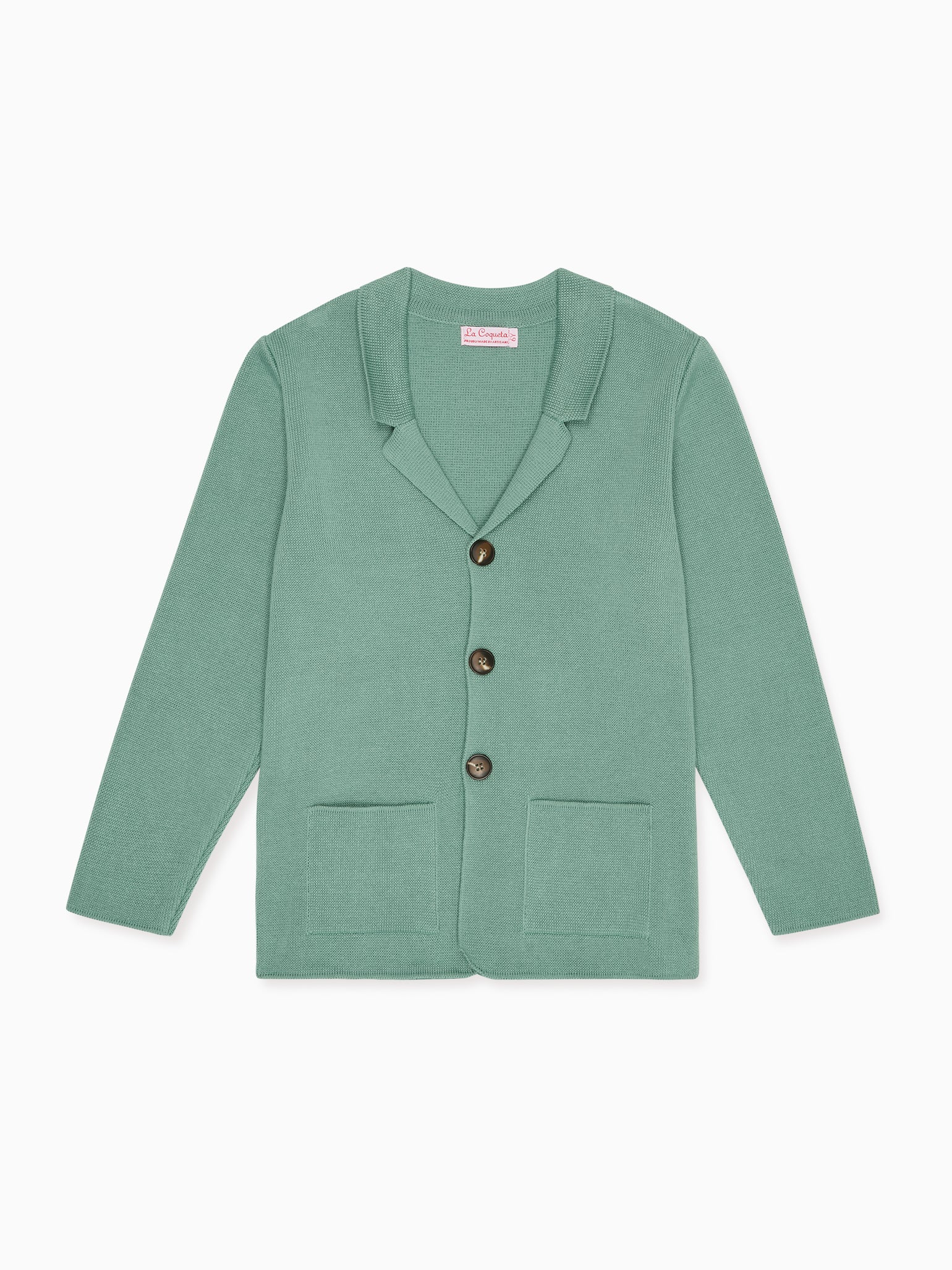 Sage Hector Cotton Boy Cardigan
