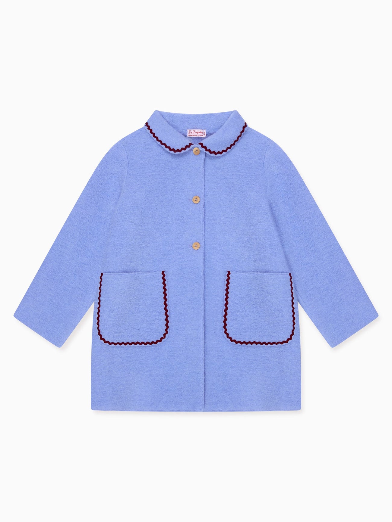 Dusty Blue Henrietta Girl Coat
