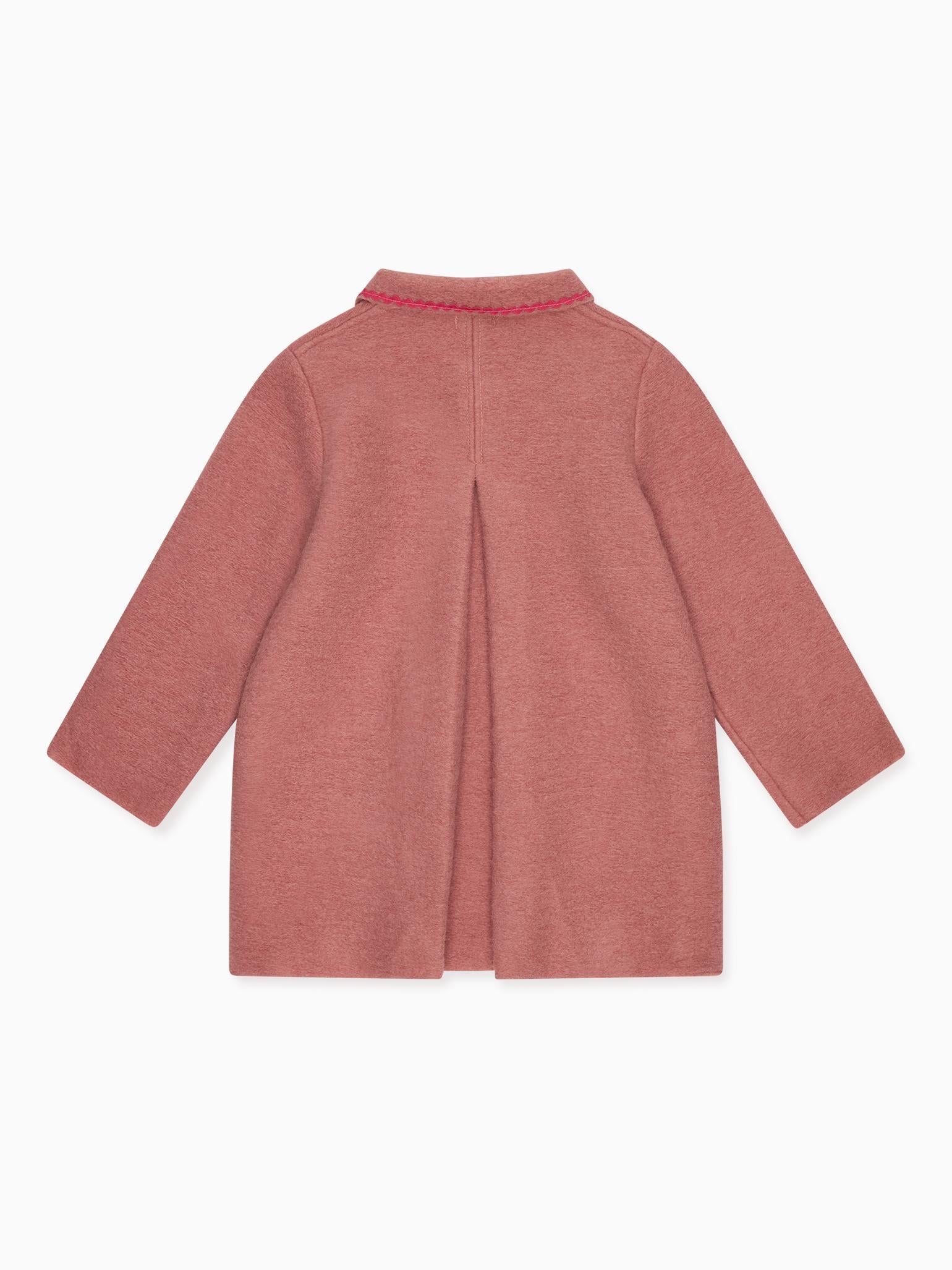 Dusty Pink Henrietta Girl Coat