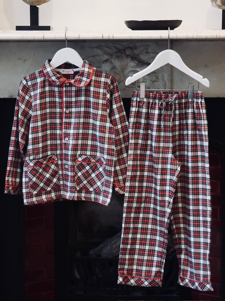 Ivory Tartan Navidad Kids Pyjamas