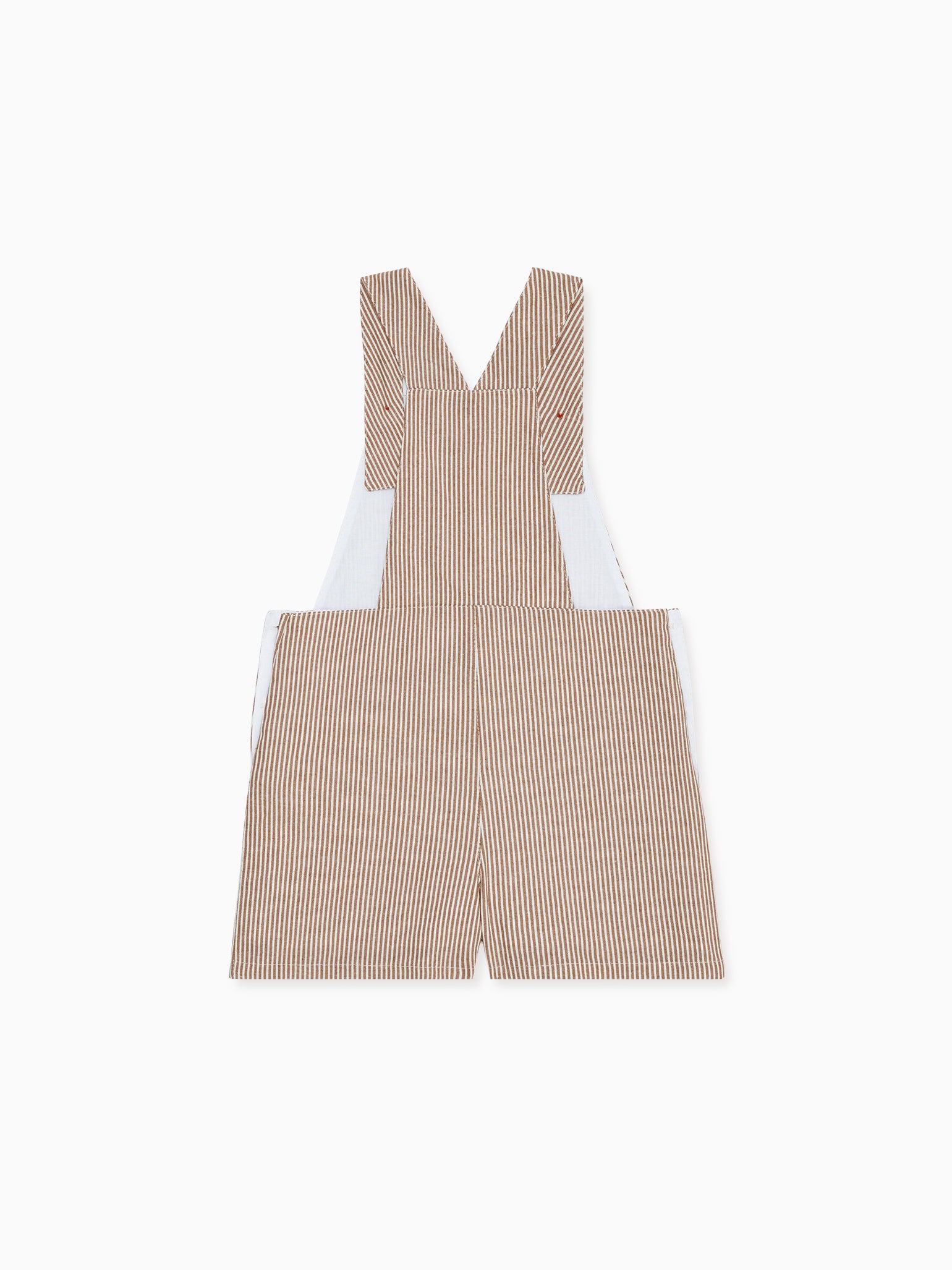Camel Stripe Ingrid Girl Dungarees