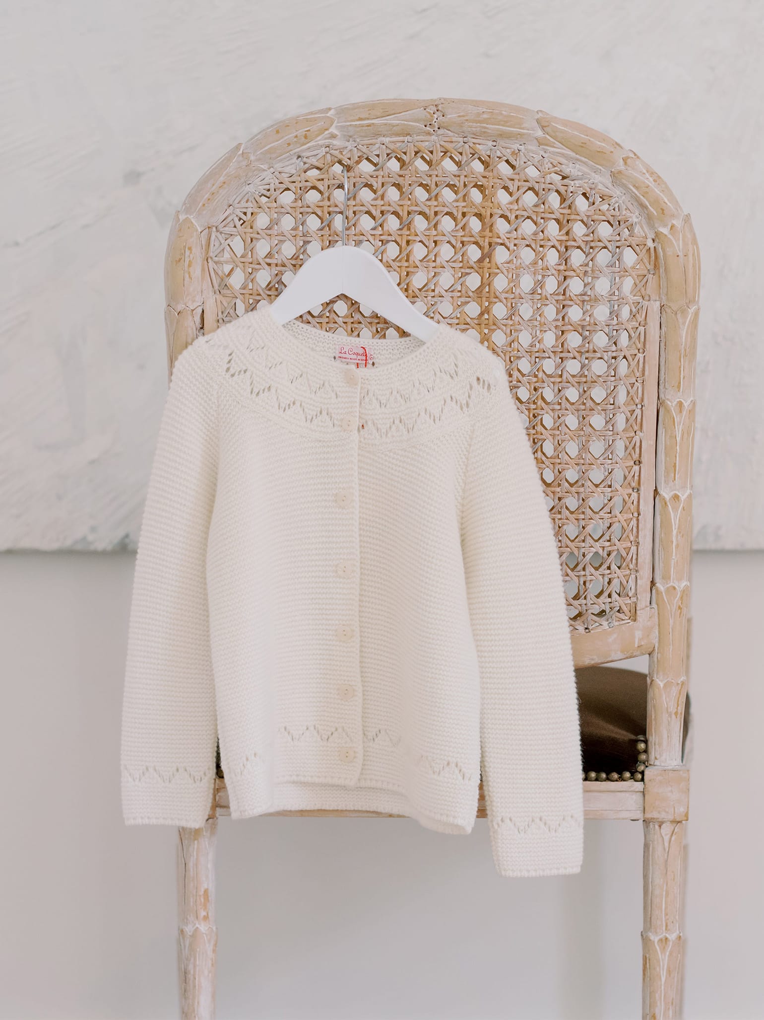 Ivory Ivana Merino Girl Cardigan