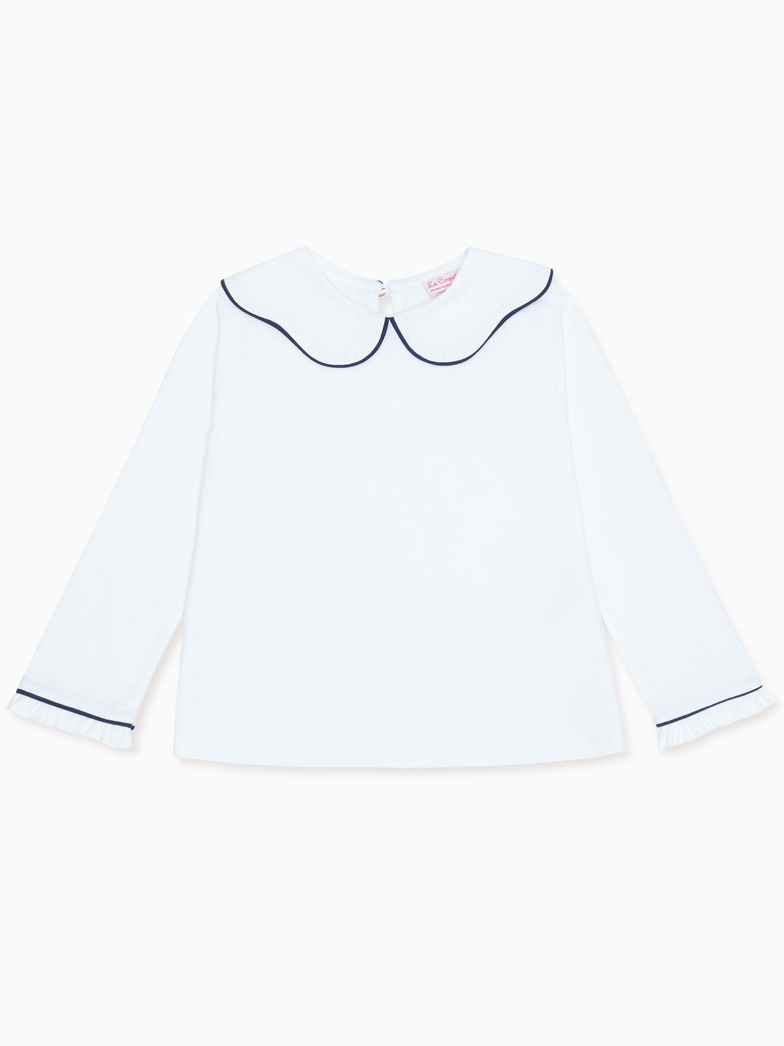 White Iziar Long Sleeve Girl Top
