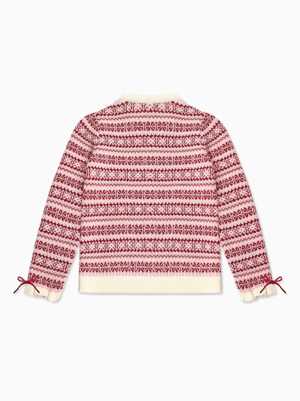 Ivory Jade Fair Isle Merino Girl Jumper