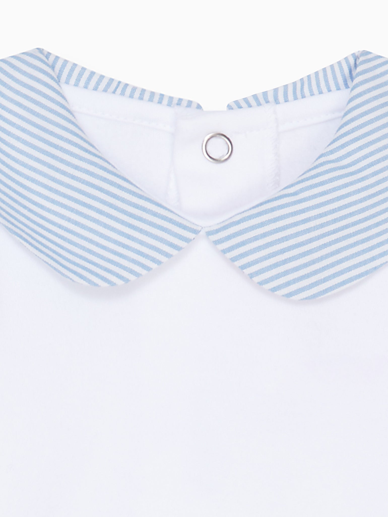 White Jaime Long Sleeve Baby Body Vest