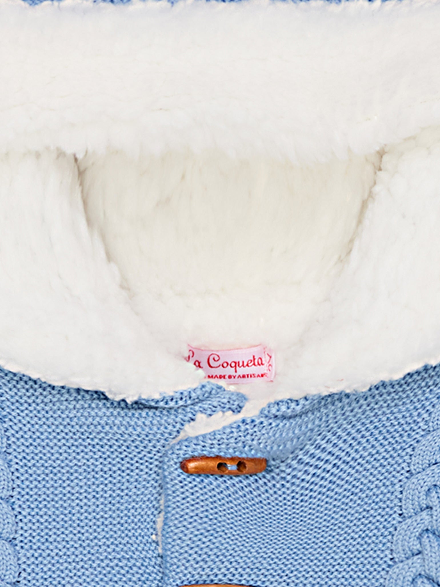 Dusty Blue Jimena Merino Baby Jacket