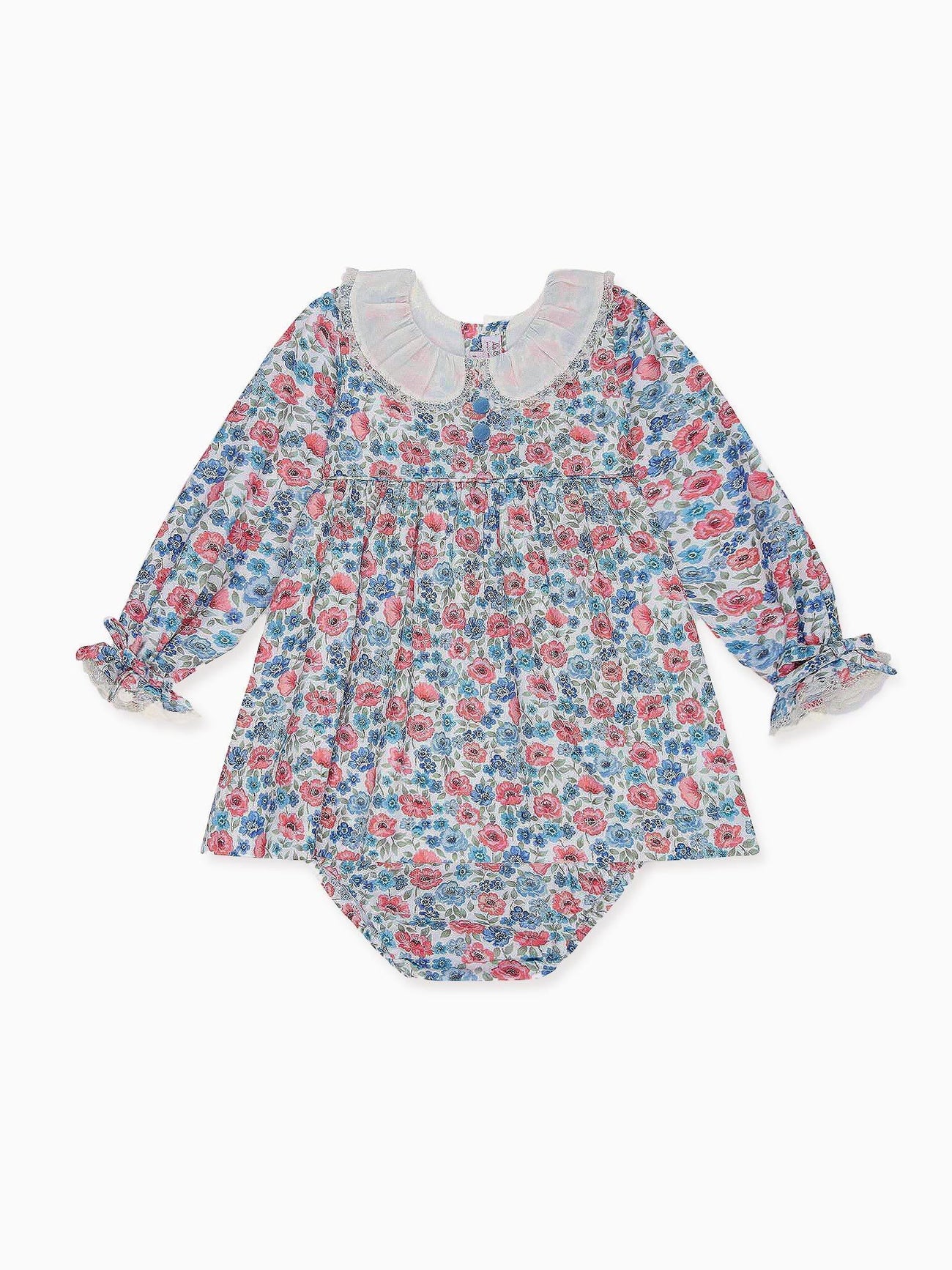 Pink Floral Juliana Baby Girl Set