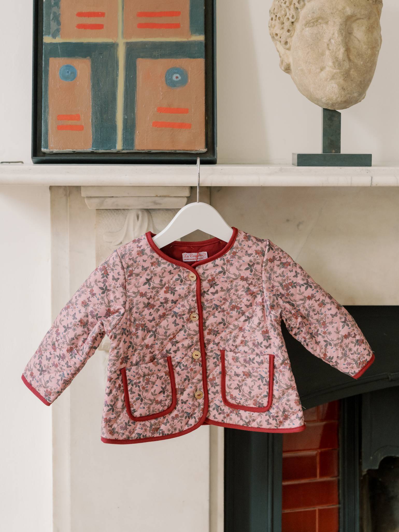 Dusty Pink Floral Calida Baby Girl Jacket