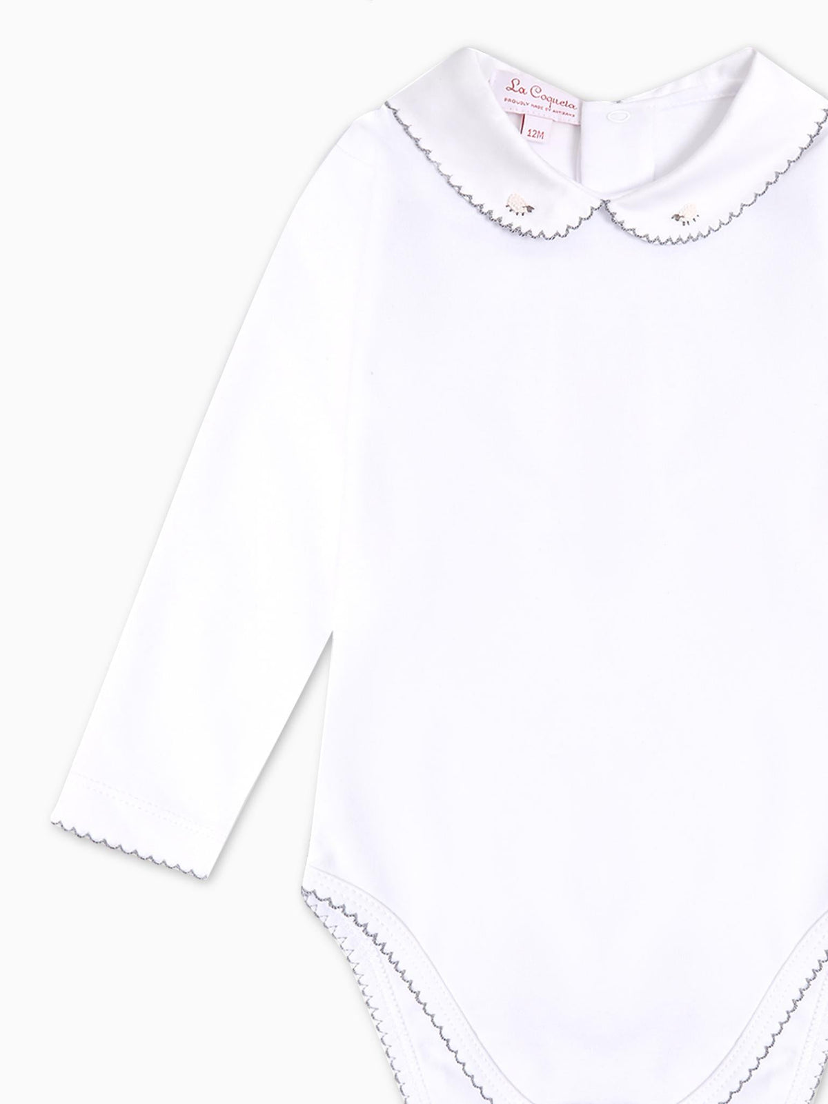 White Lamb Baby Body Vest