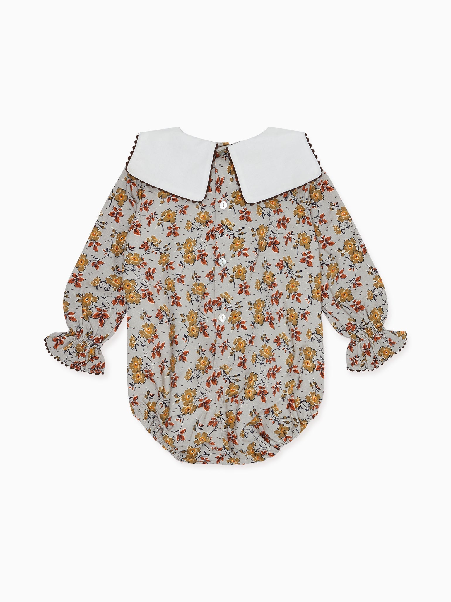 Sage Floral Laura Baby Girl Romper