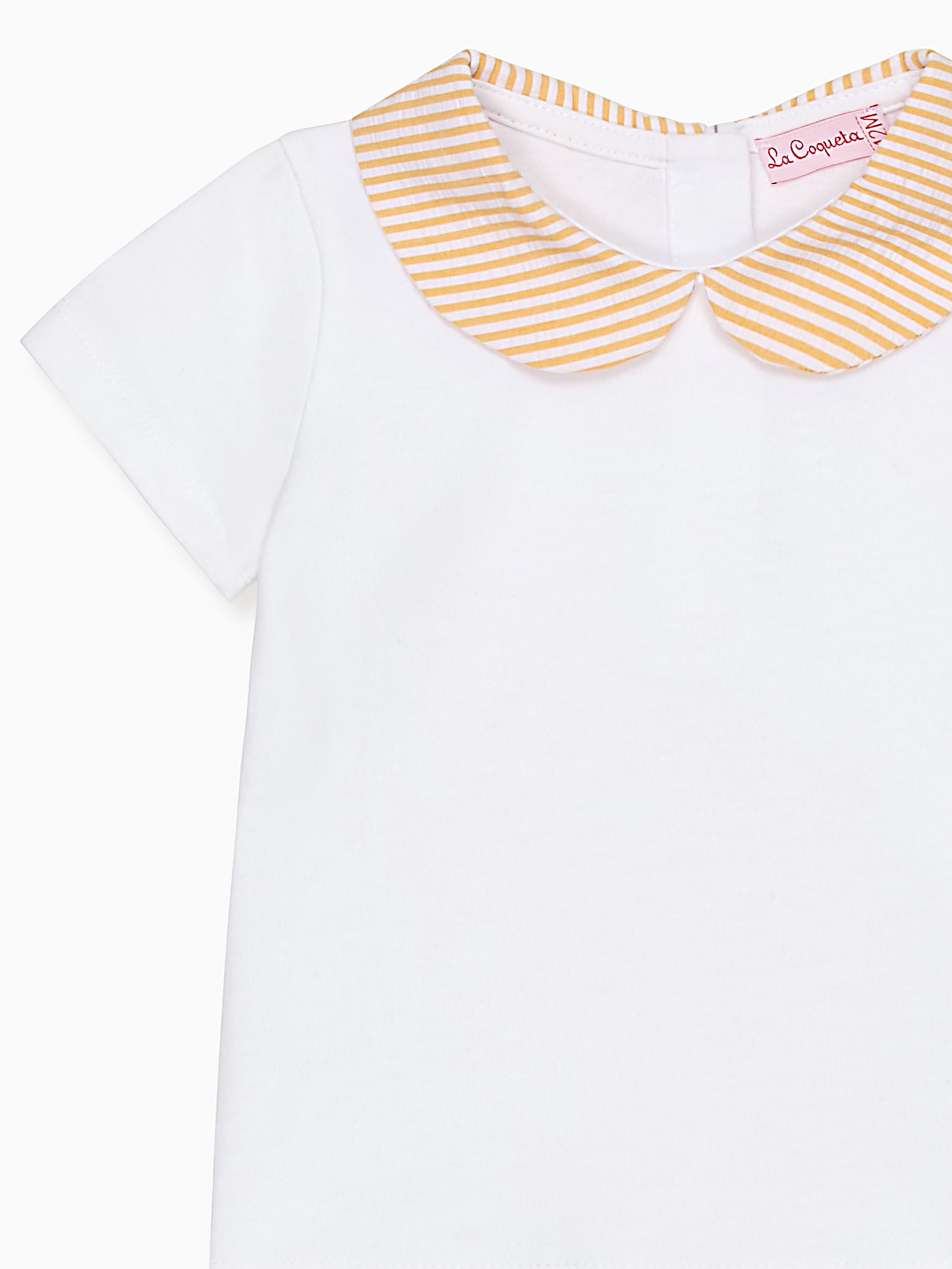 Yellow Stripe Leo Baby Top