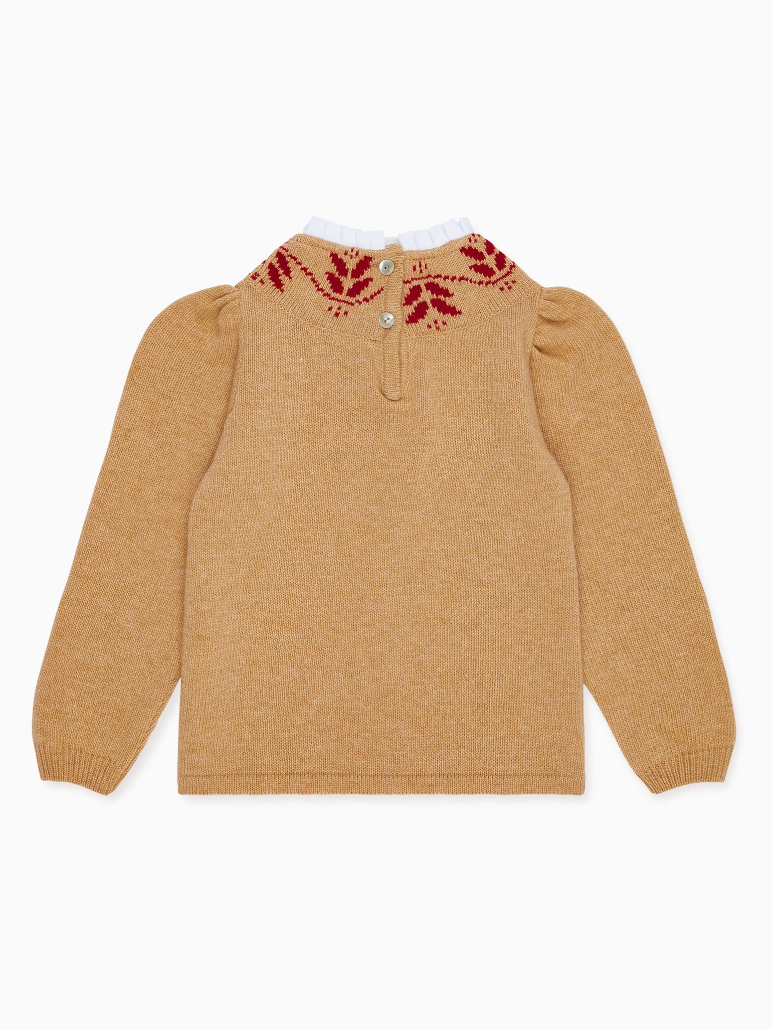 Camel Lidia Fair Isle Merino Girl Jumper