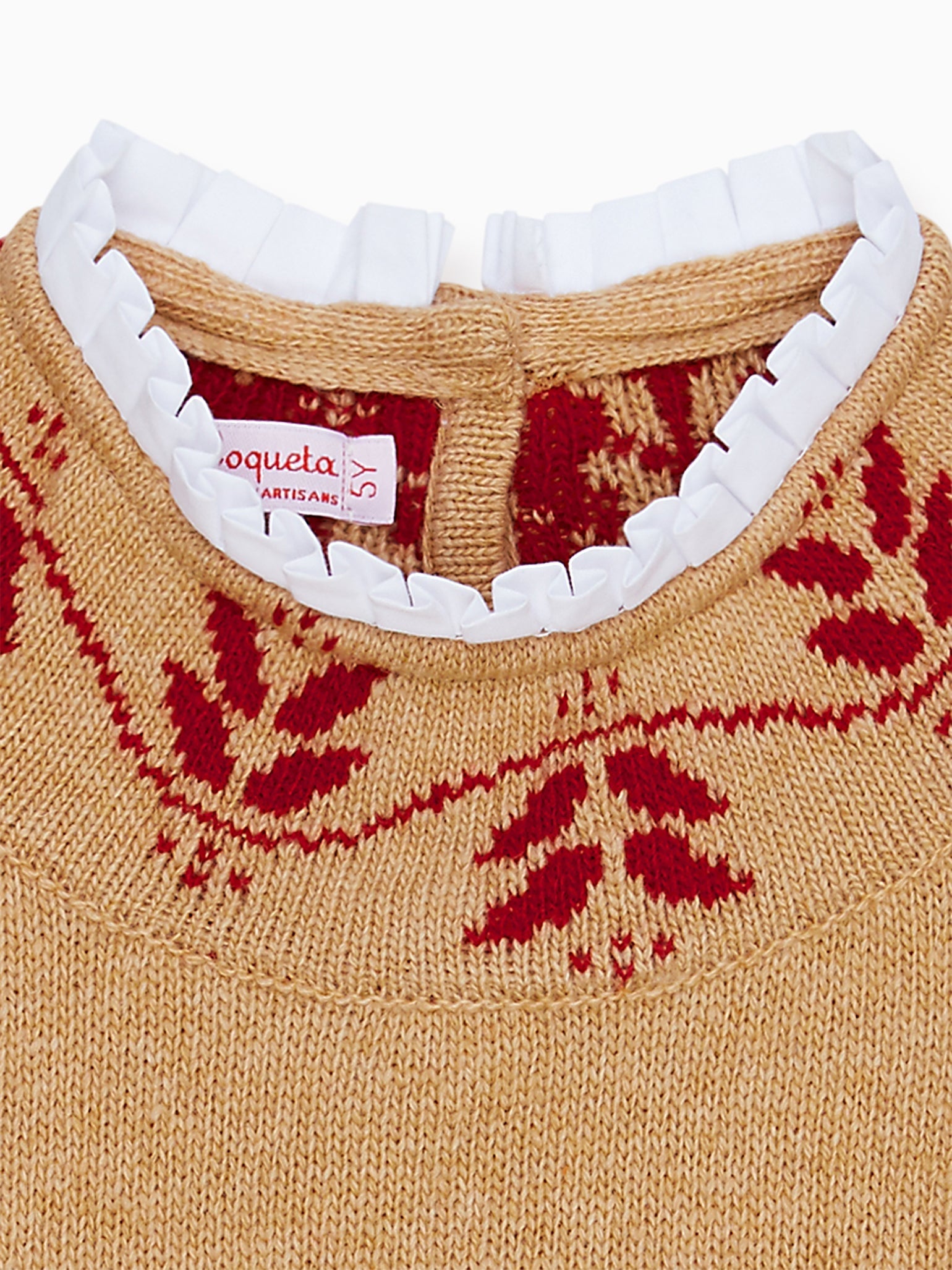Camel Lidia Fair Isle Merino Girl Jumper