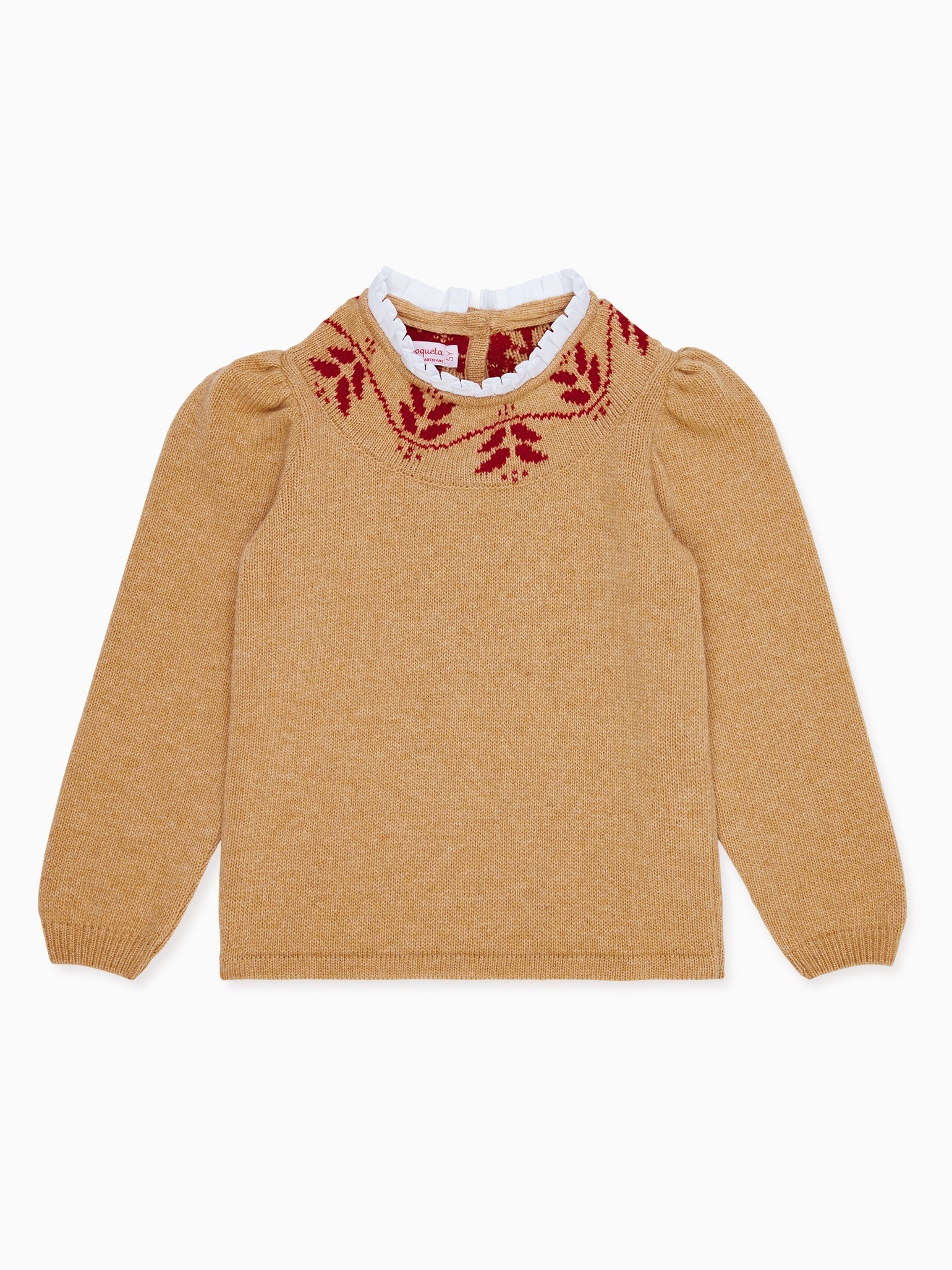 Camel Lidia Fair Isle Merino Girl Jumper