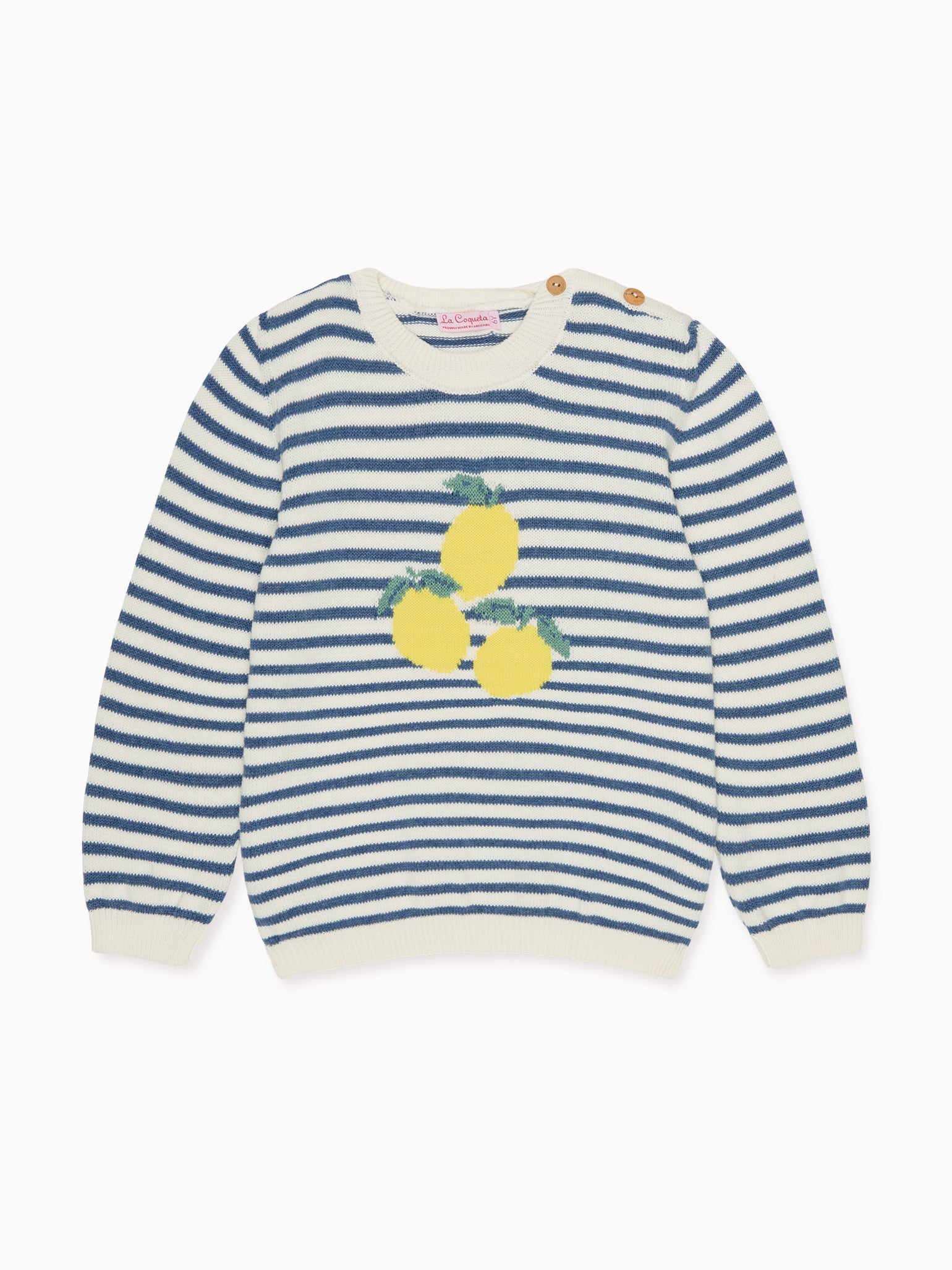 Blue Stripe Limon Cotton Boy Jumper