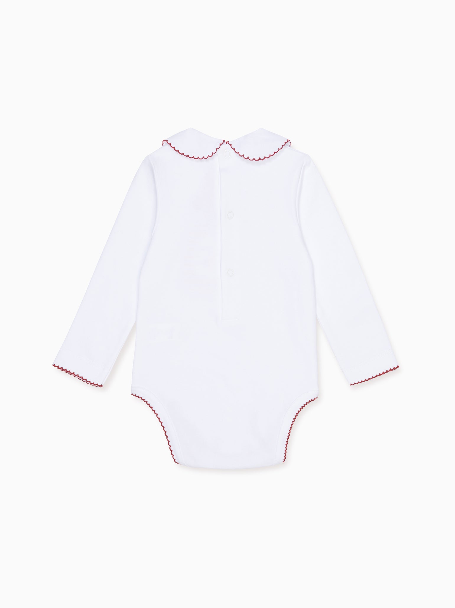 Burgundy Lirio Long Sleeve Baby Body Vest