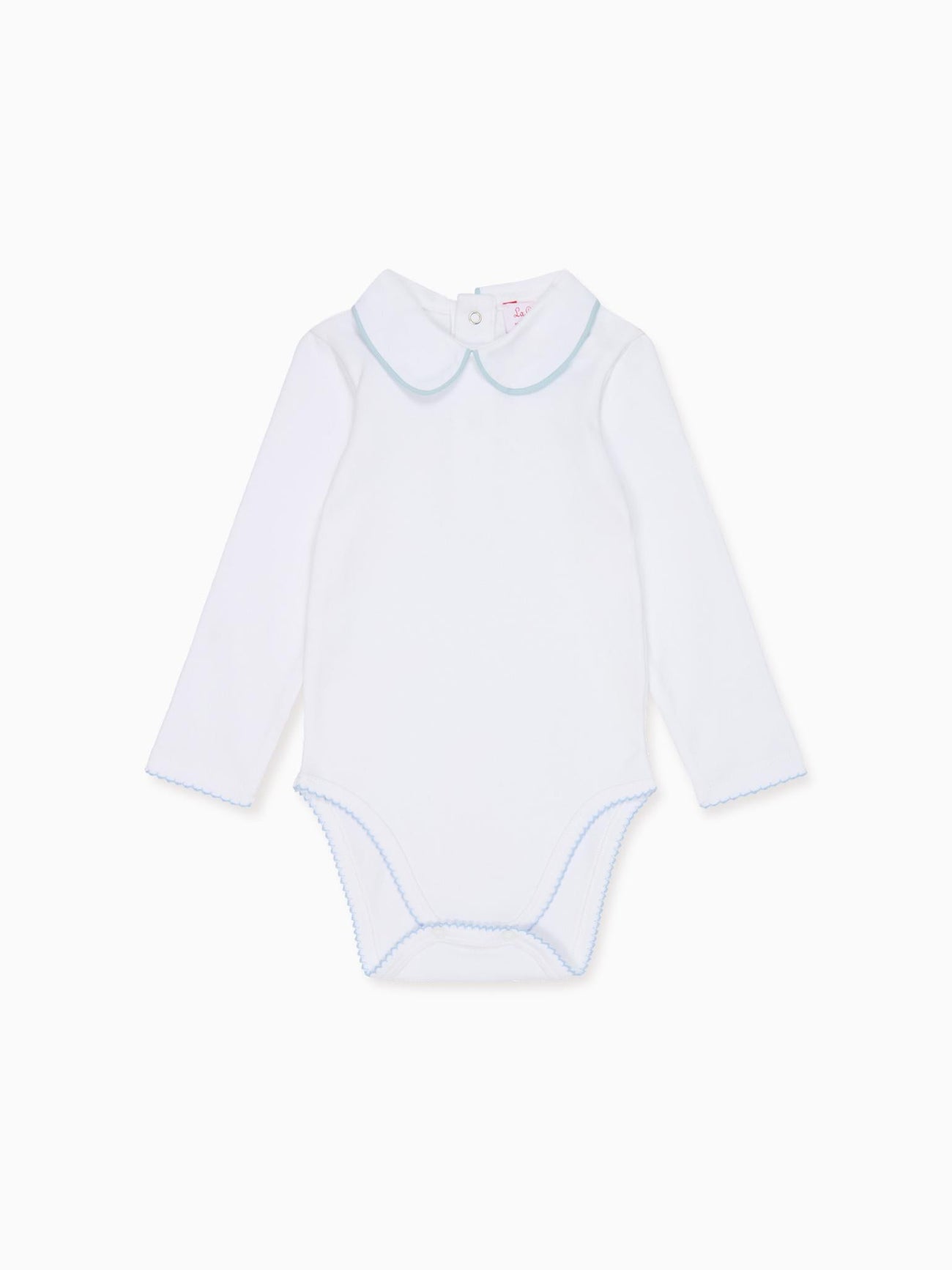 White & Blue Lirio Baby Body Vest
