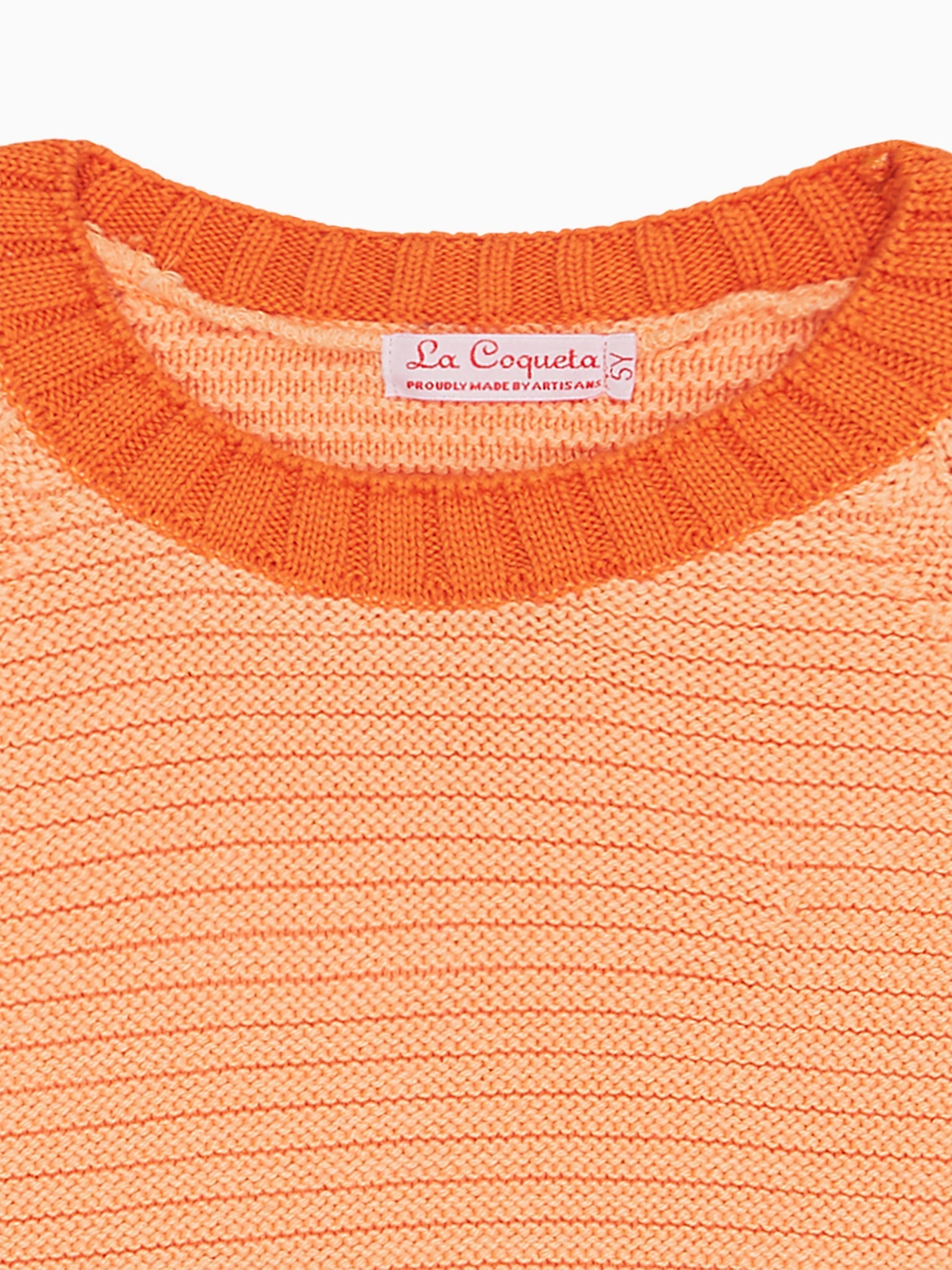 Peach Lorca Boy Cotton Jumper