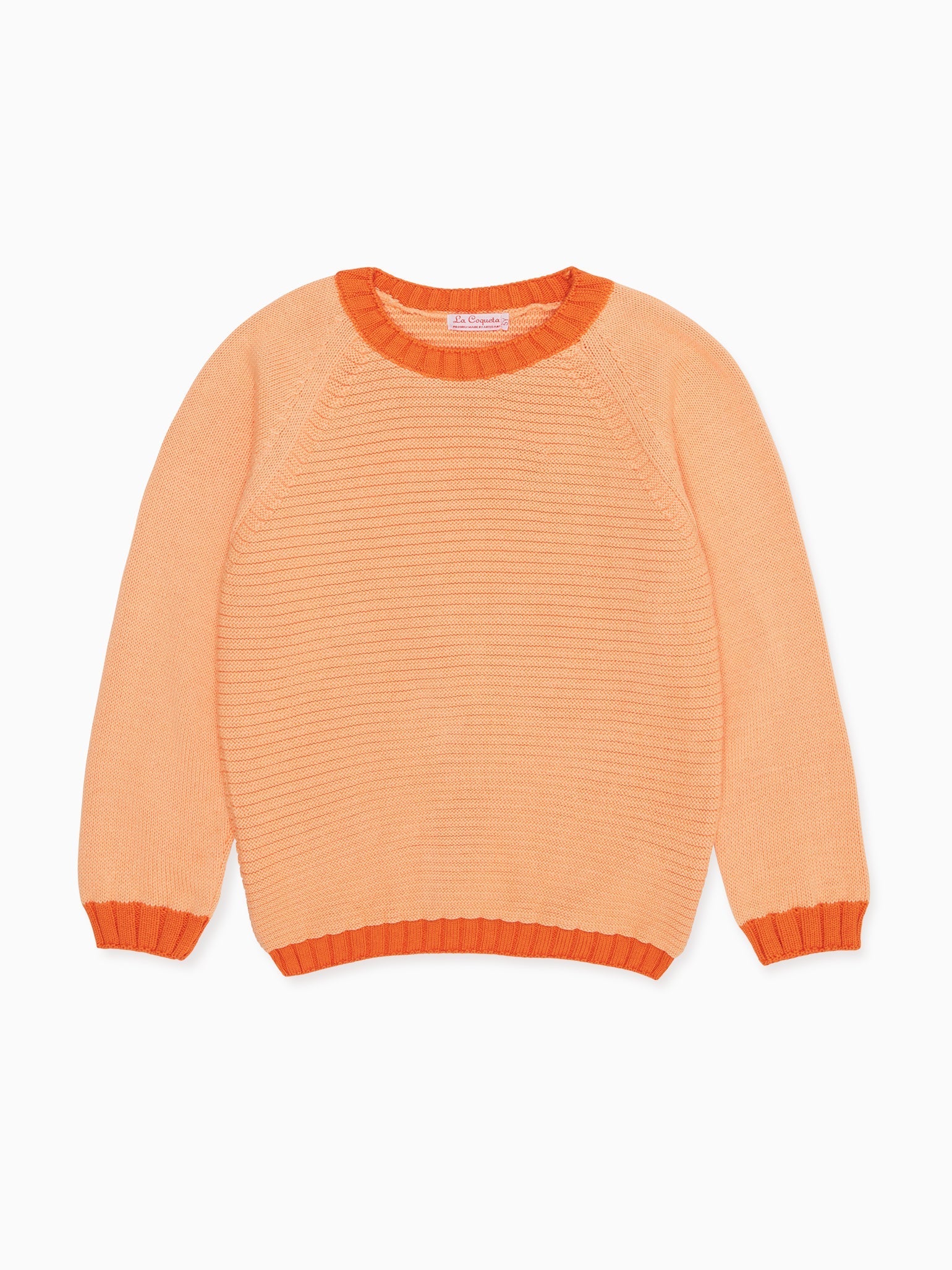 Peach Lorca Boy Cotton Jumper