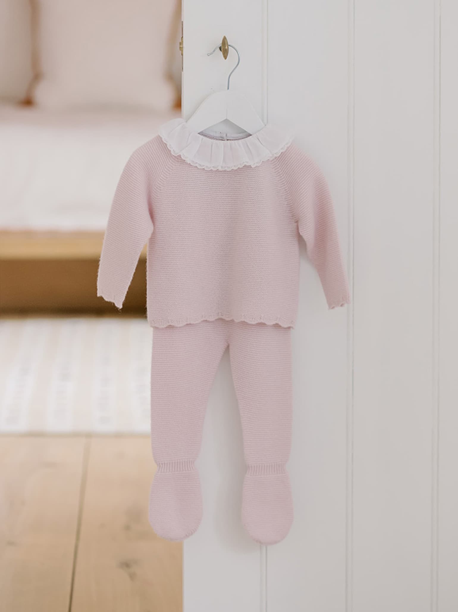 Pink Loretta Merino Baby Girl Set