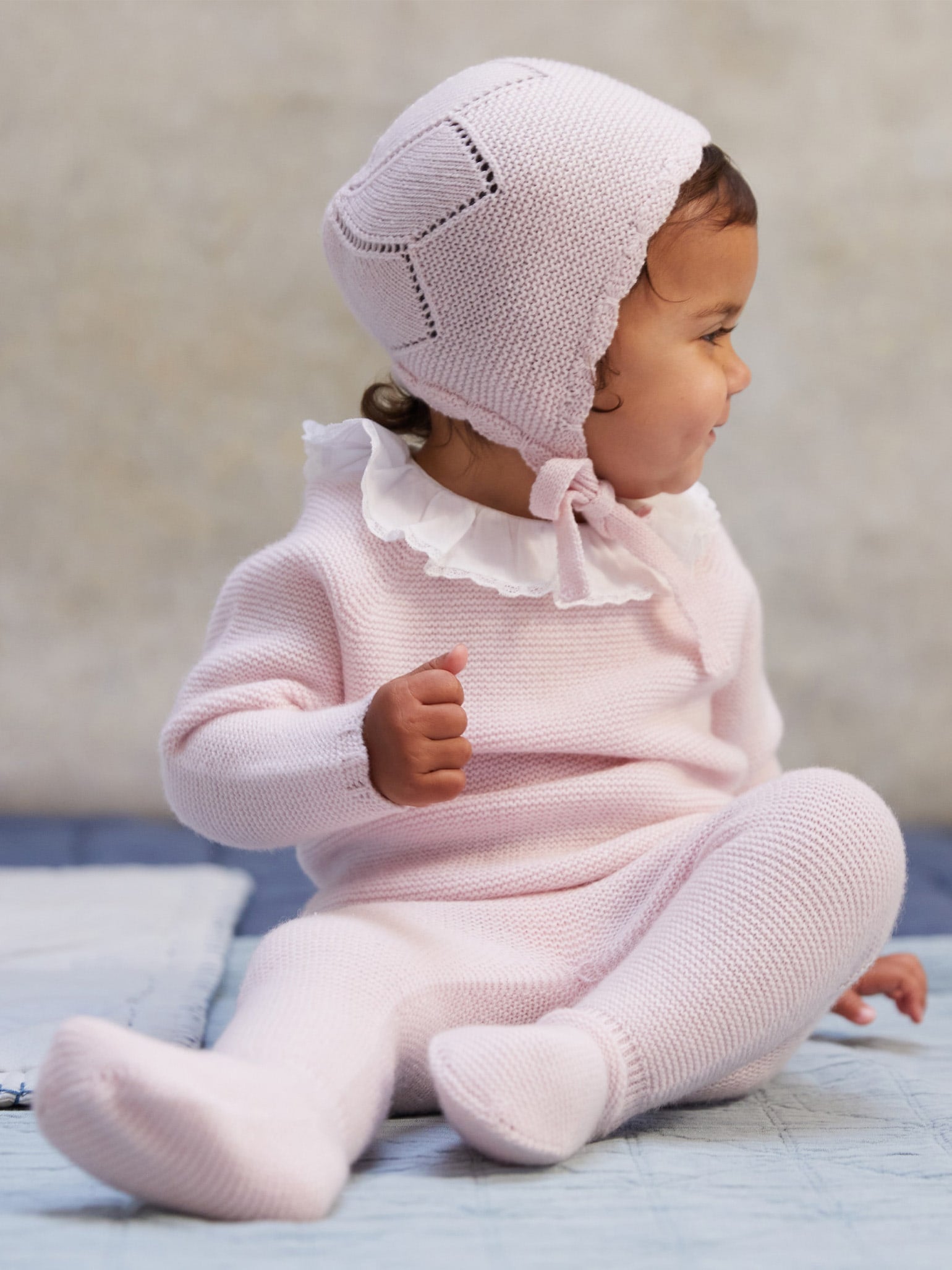 Pink Fernanda Cashmere Baby Girl Set