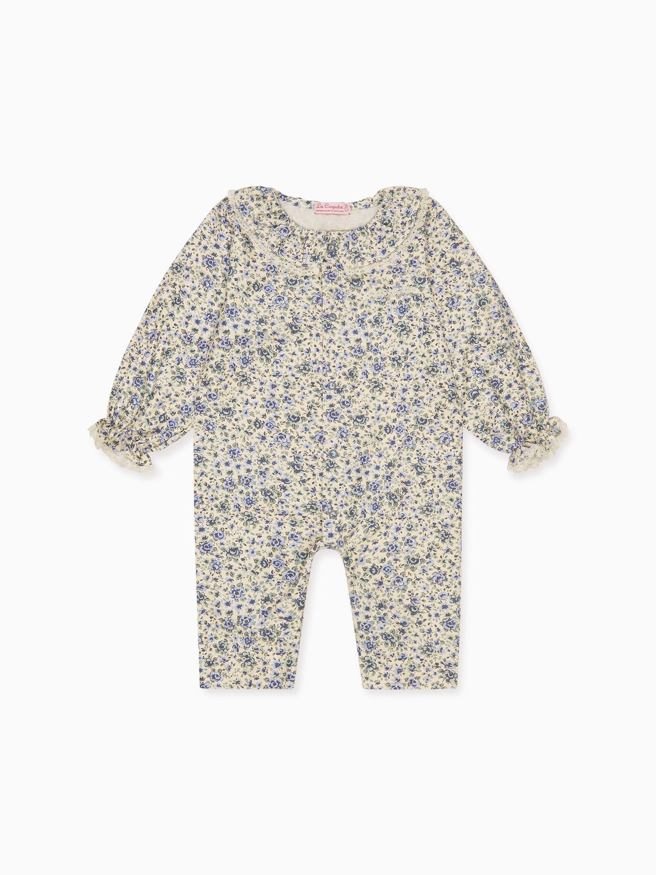 Blue Floral Lorna Baby Girl Pyjamas