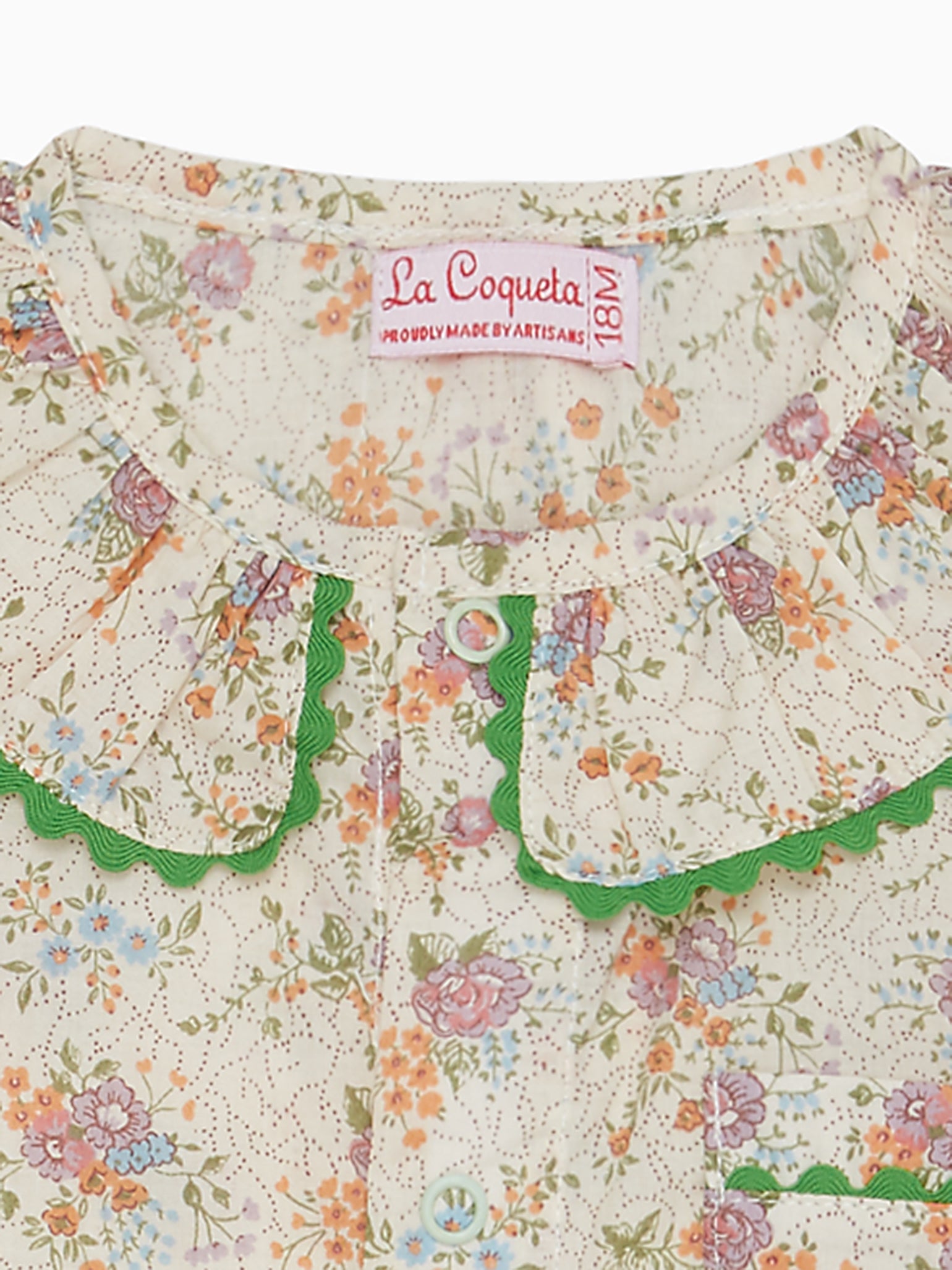 Ivory Floral Lorna Baby Girl Pyjamas