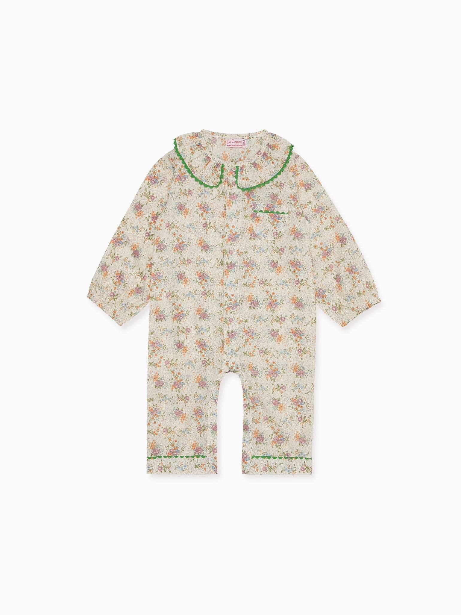Ivory Floral Lorna Baby Girl Pyjamas