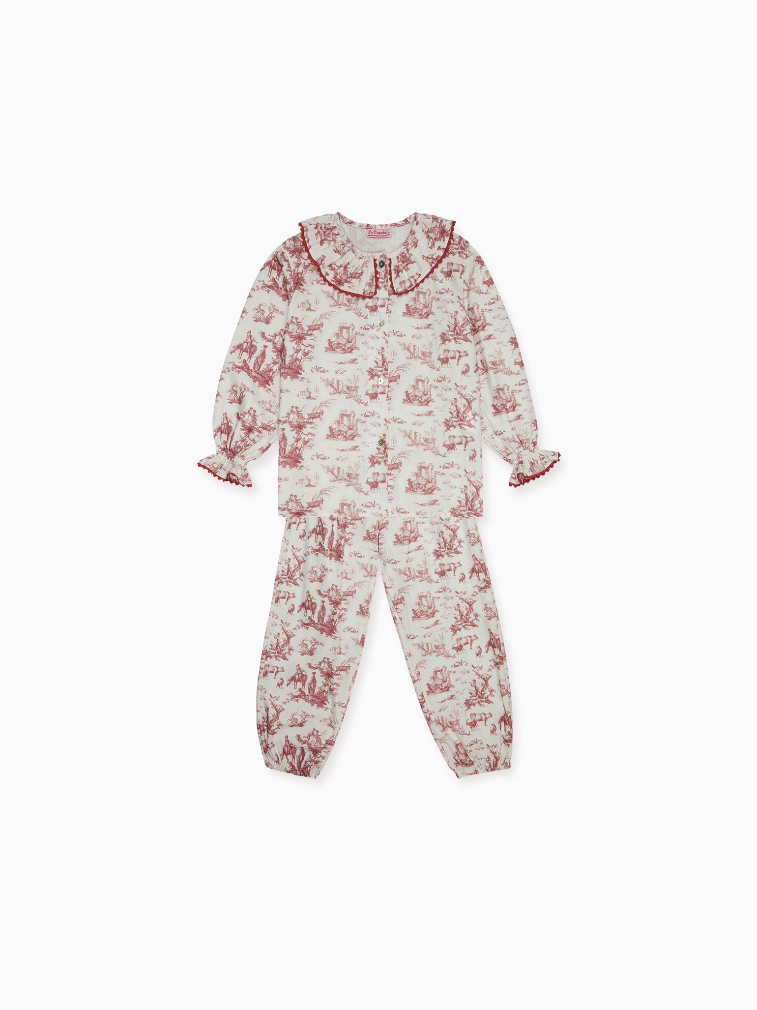 Red Toile Lorna Girl Pyjamas