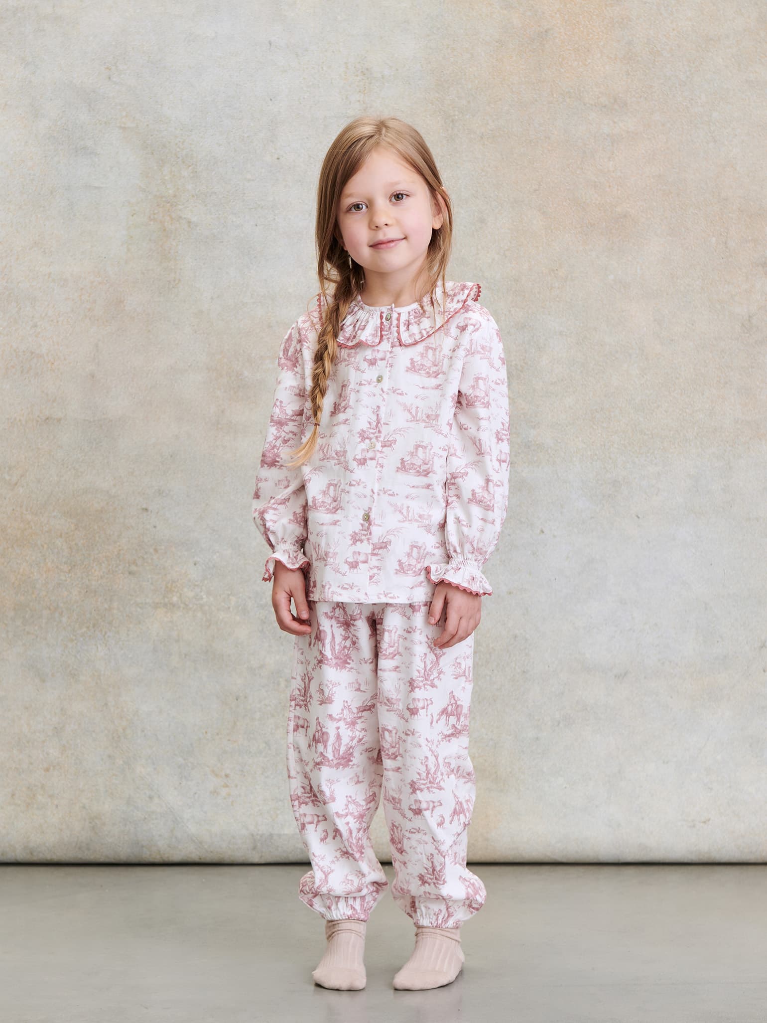 Red Toile Lorna Girl Pyjamas