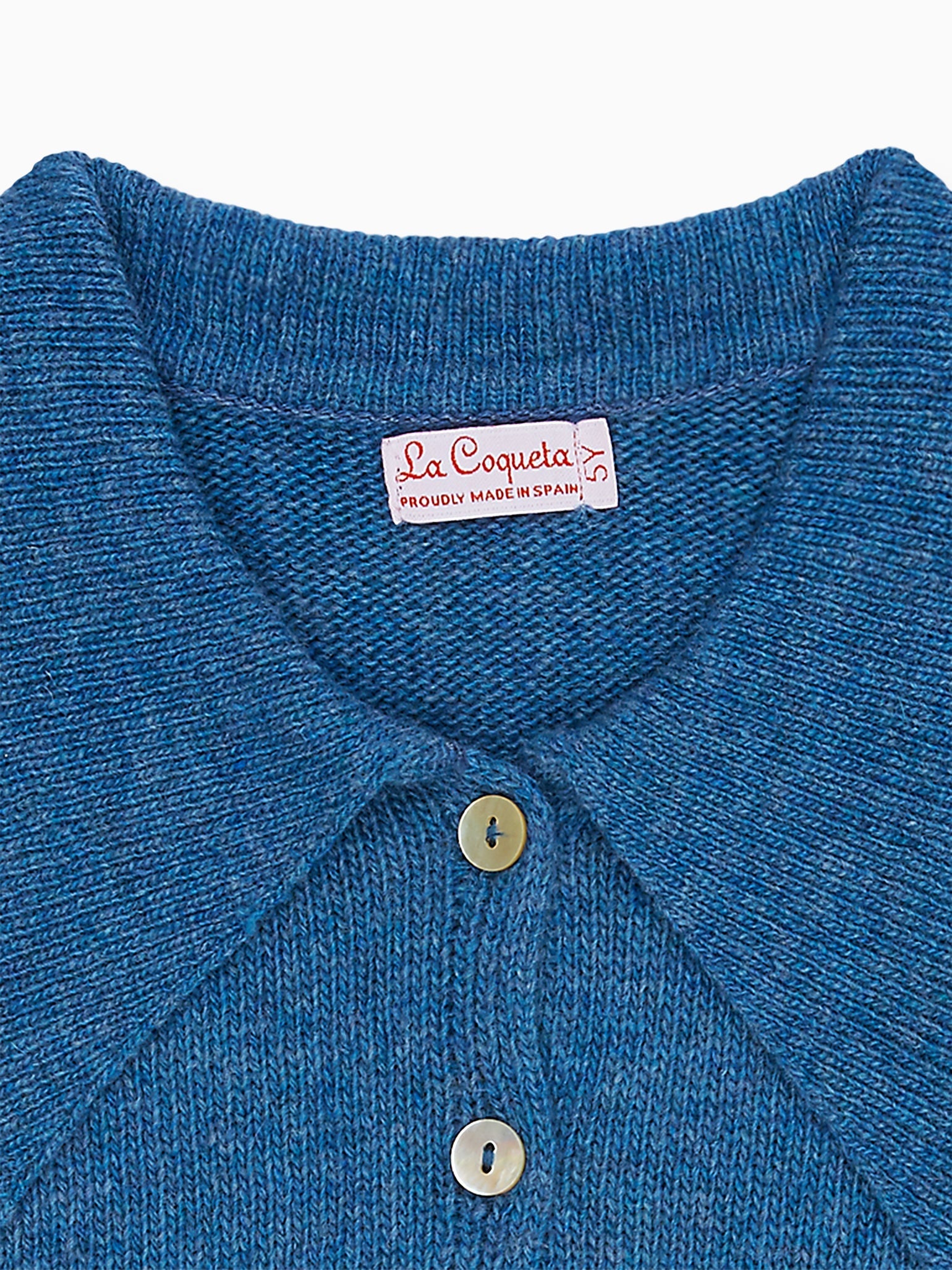 Blue Luana Merino Girl Cardigan
