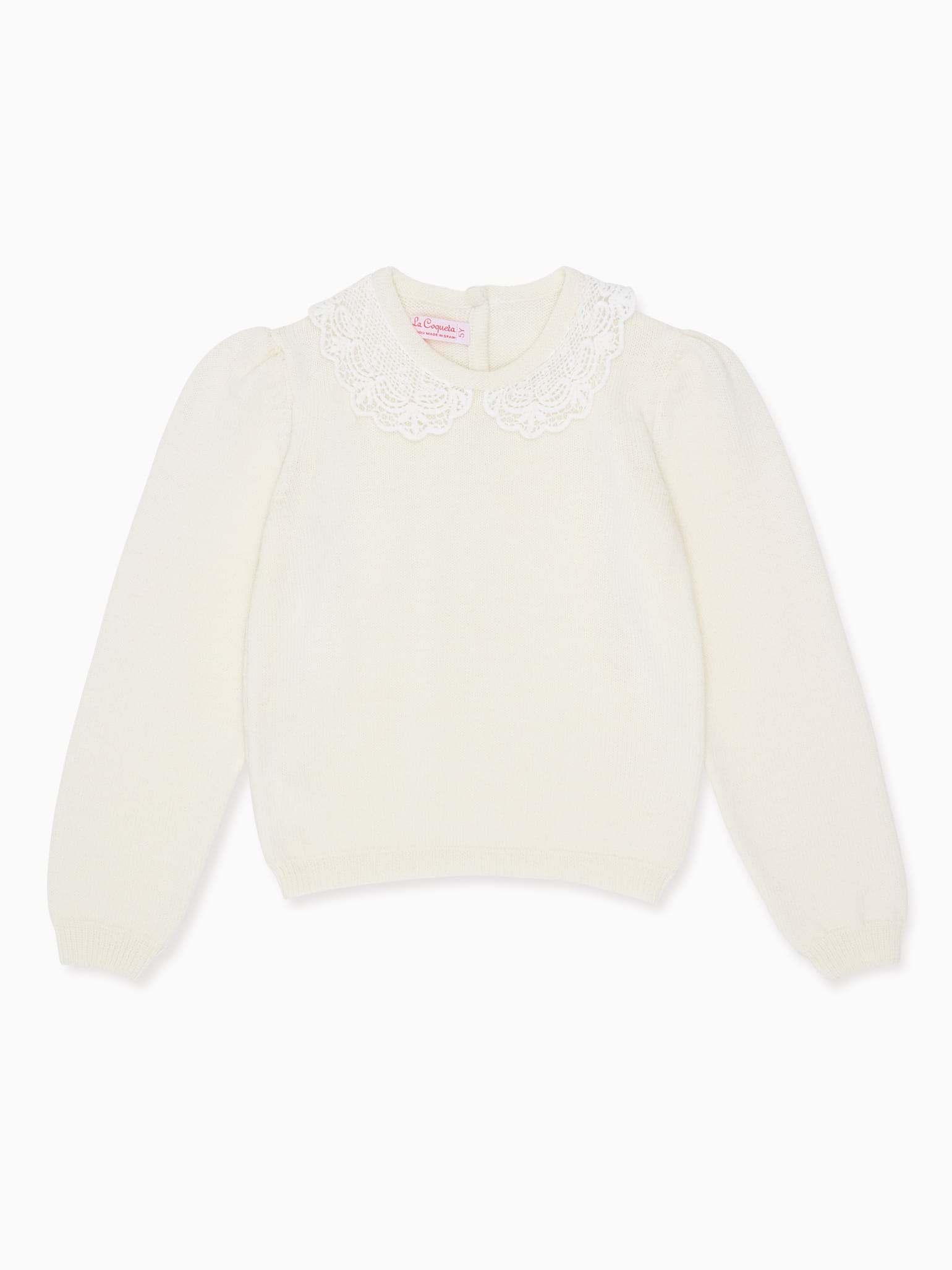 Ivory Luana Merino Girl Jumper