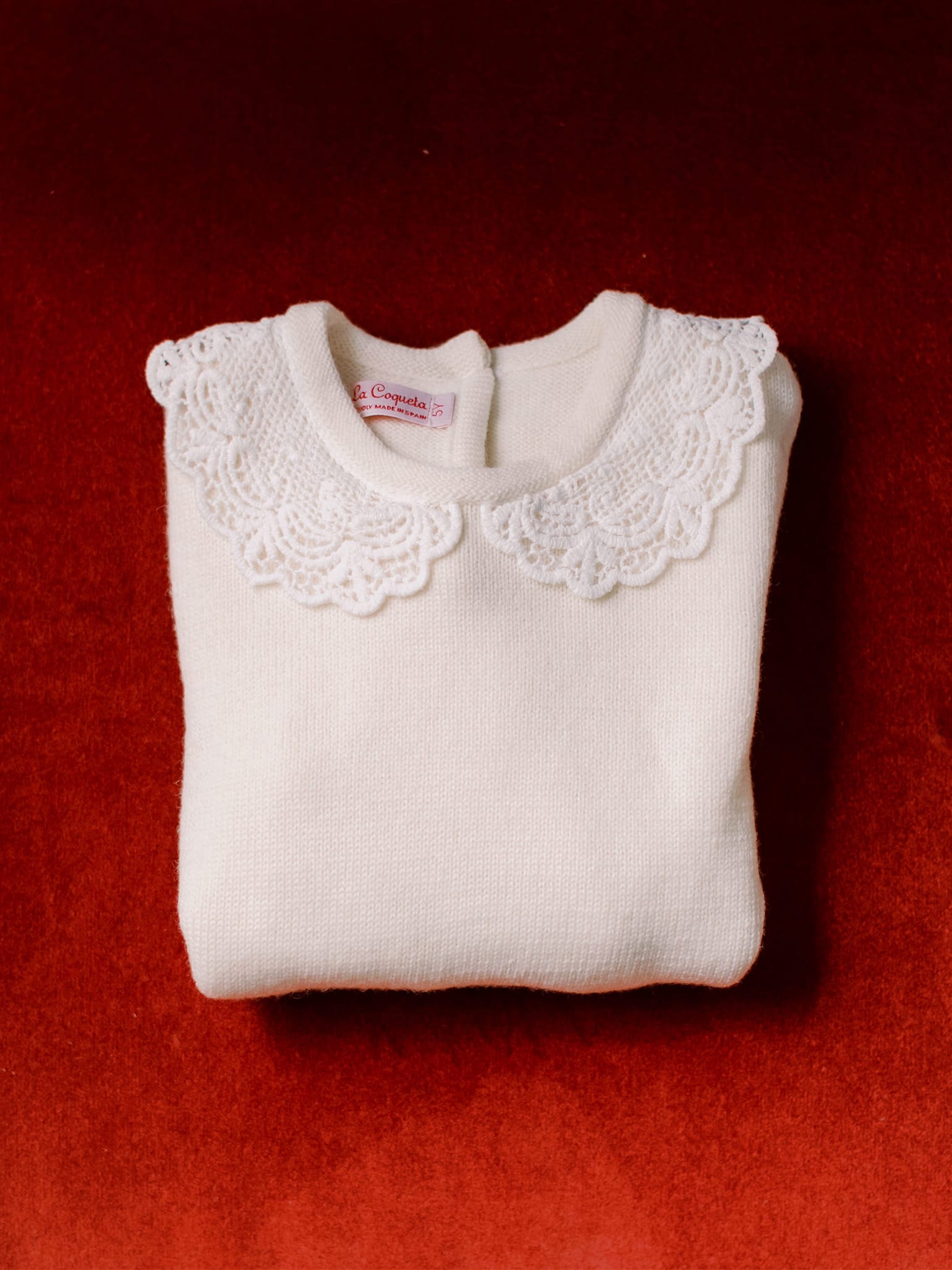 Ivory Luana Merino Girl Jumper
