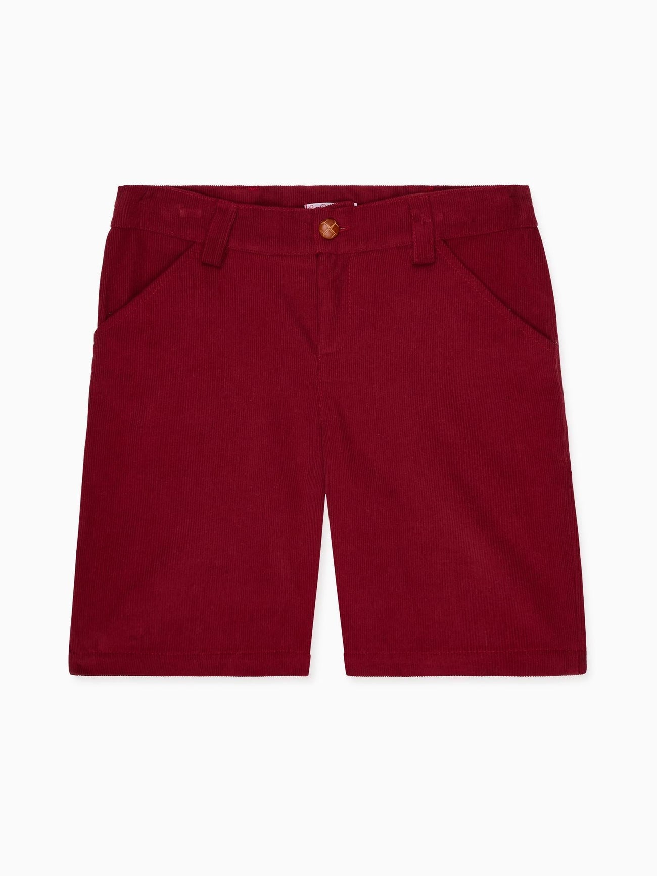 Burgundy Lucas Corduroy Boy Shorts