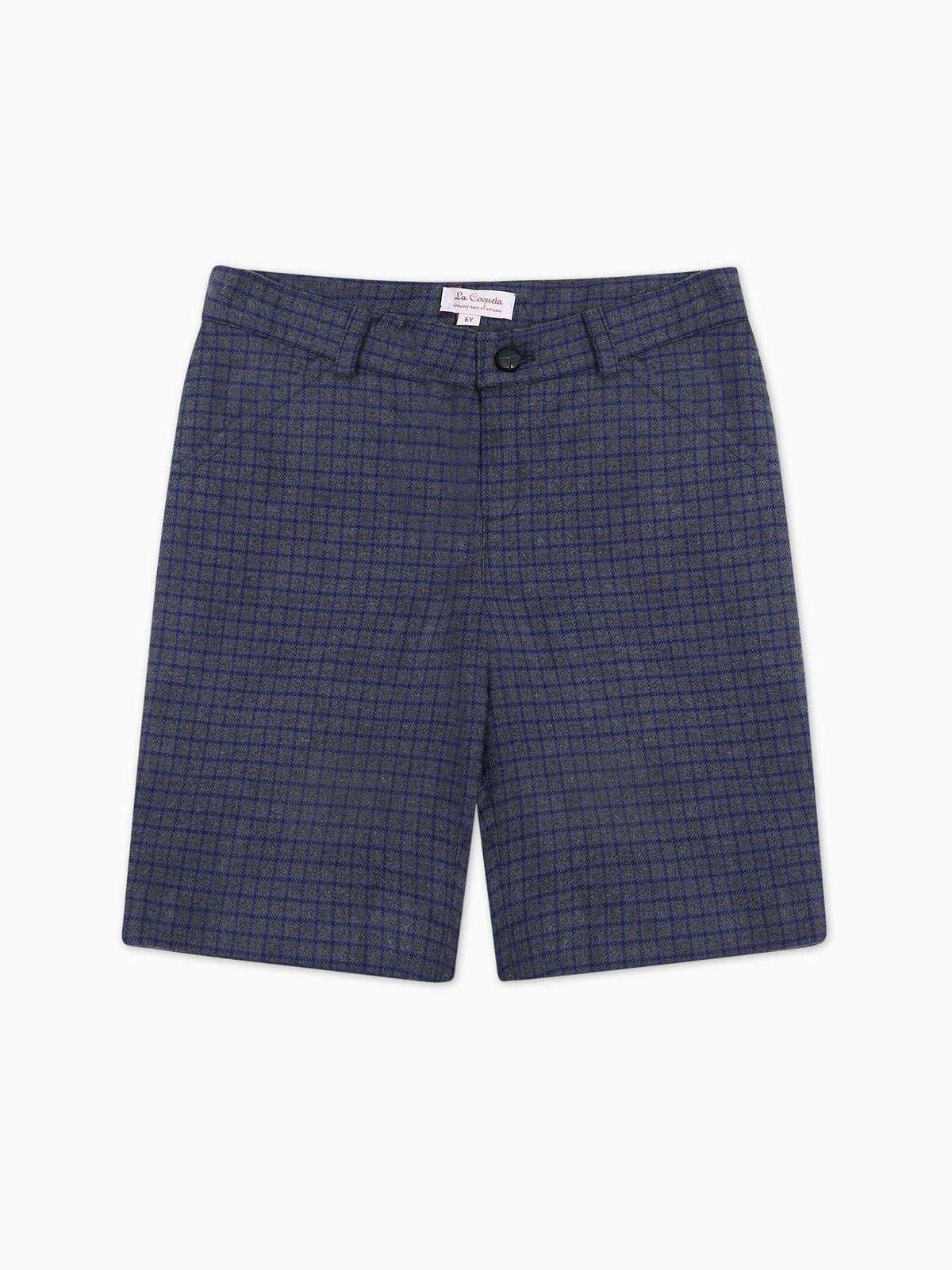 Blue Check Lucas Boy Shorts