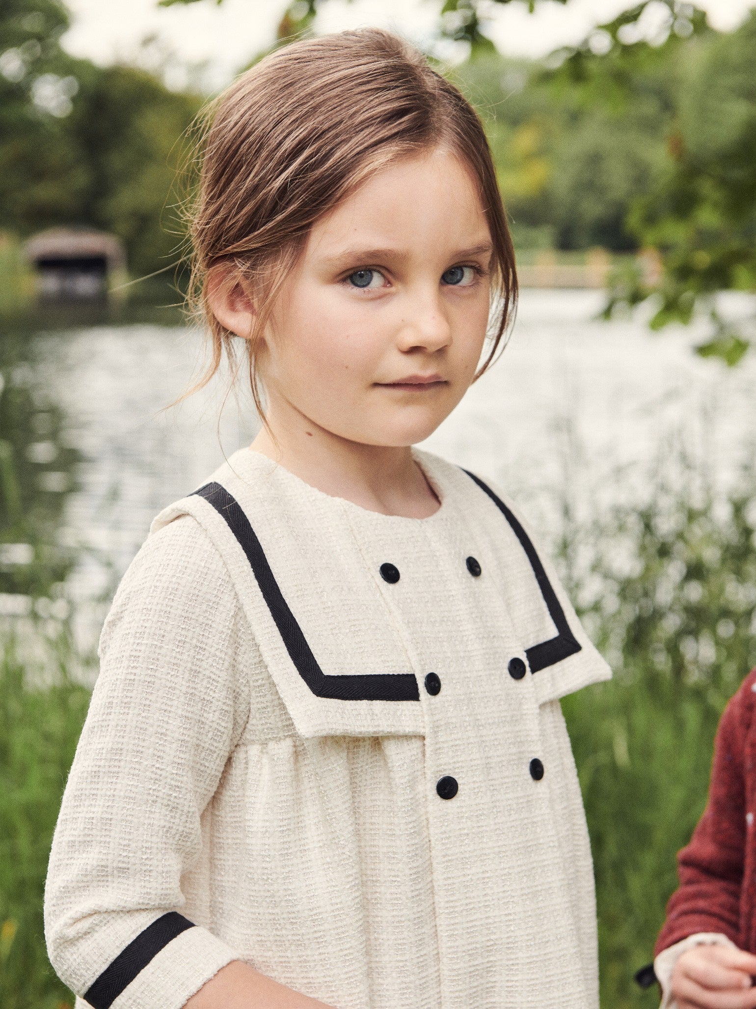 Ivory Lucinda Girl Empire Dress