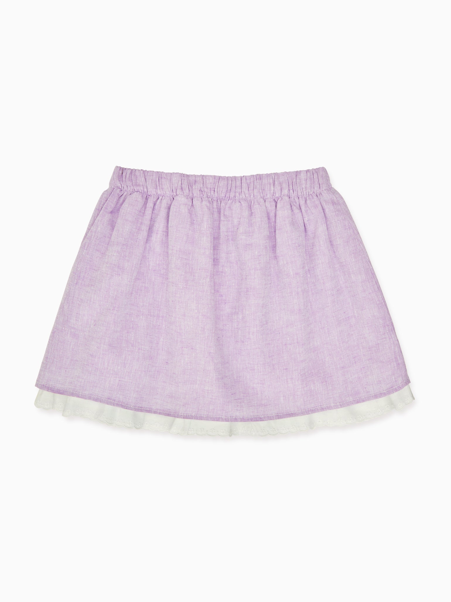 Lilac Luna Girl Linen Mix Skirt