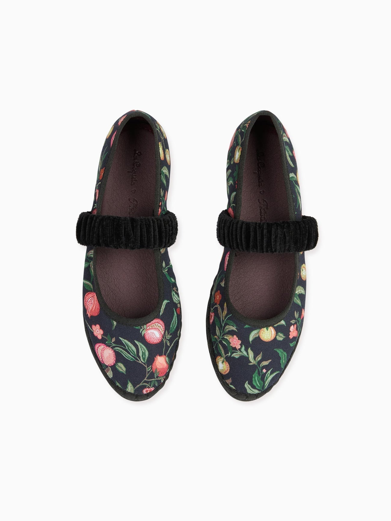 Flabelus x La Coqueta Woman Black Pomegranate Mafalda Mary Jane Shoes