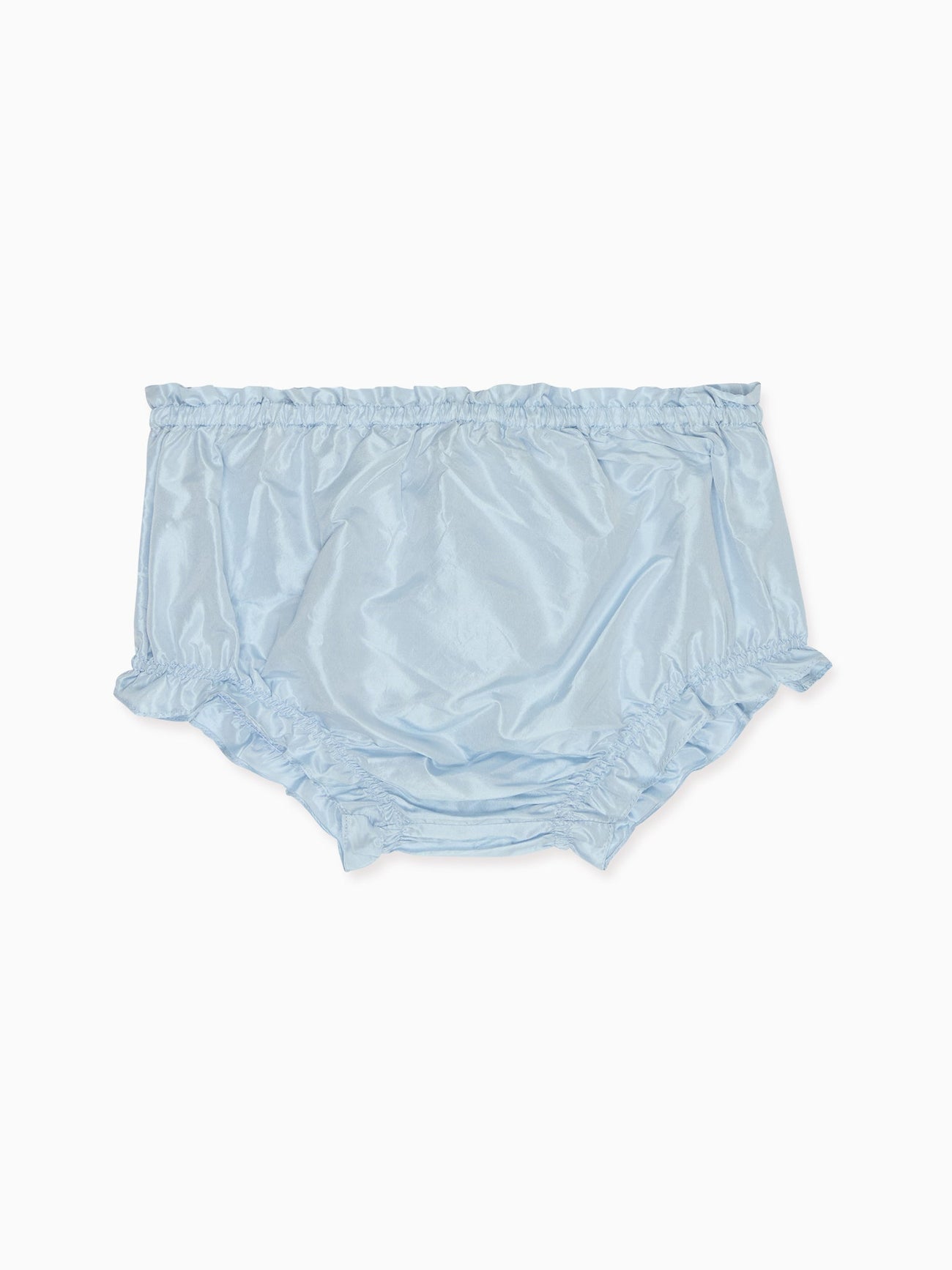 Light Blue Manon Silk Ceremony Baby Girl Bloomers