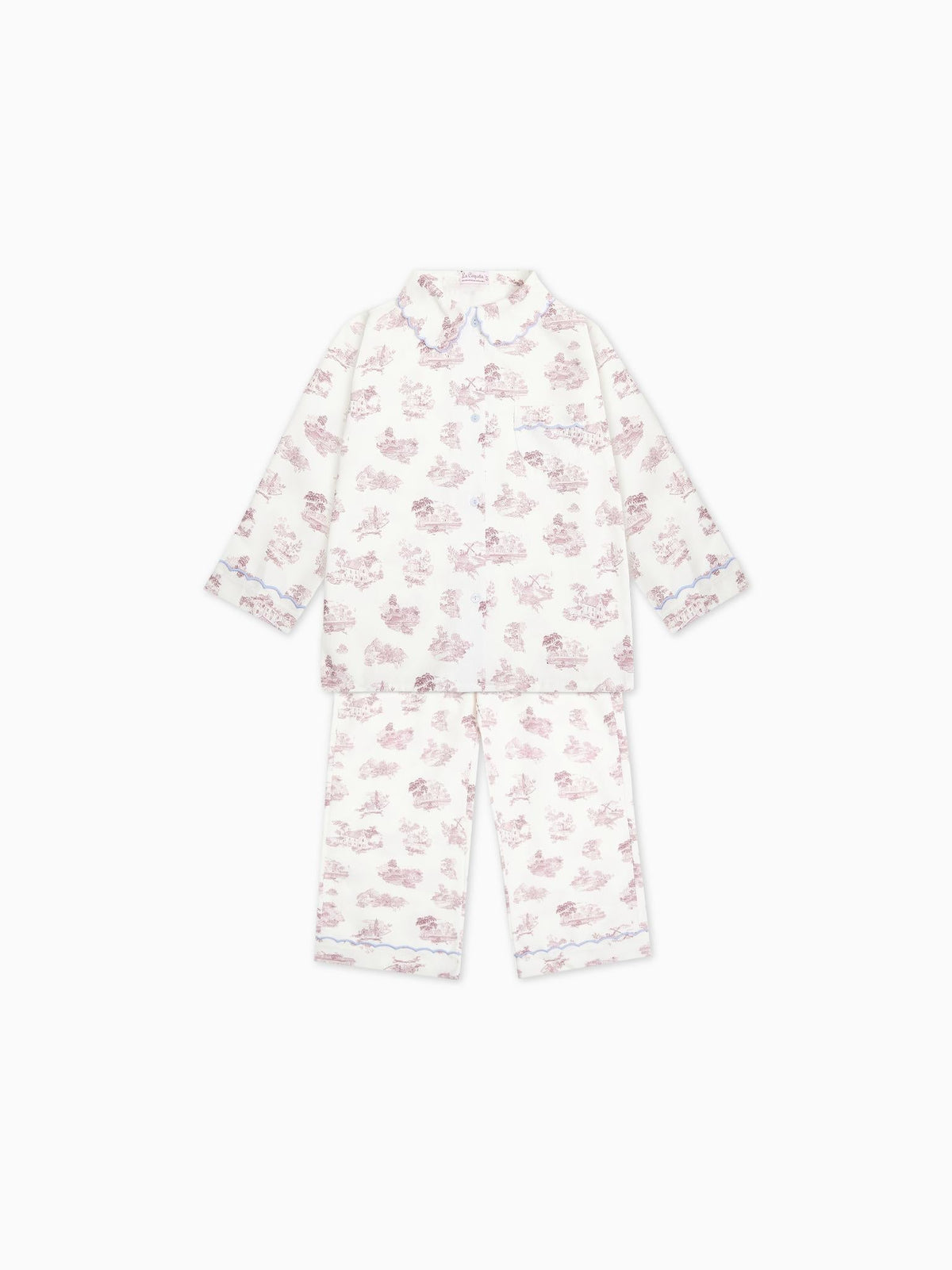 Red Toile Maria Girl Pyjamas