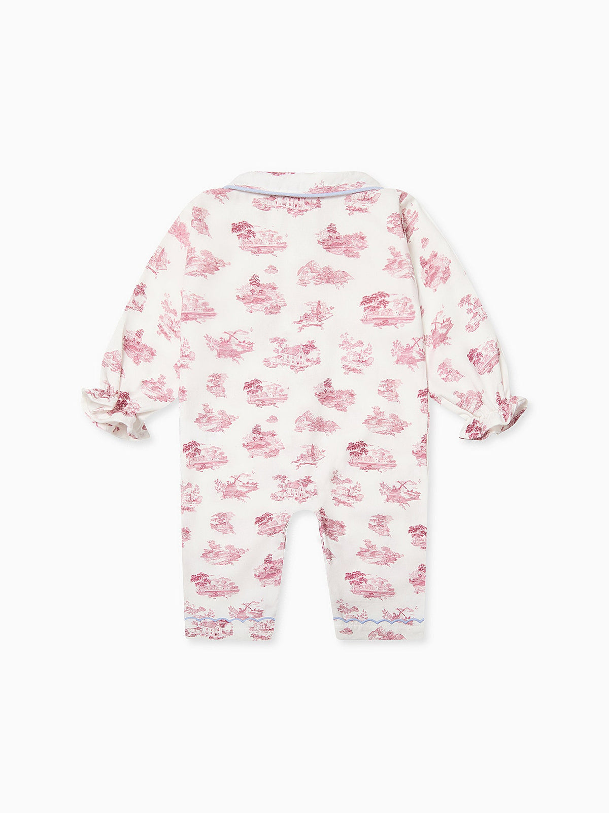 Red Toile Maria Baby Girl Pyjamas
