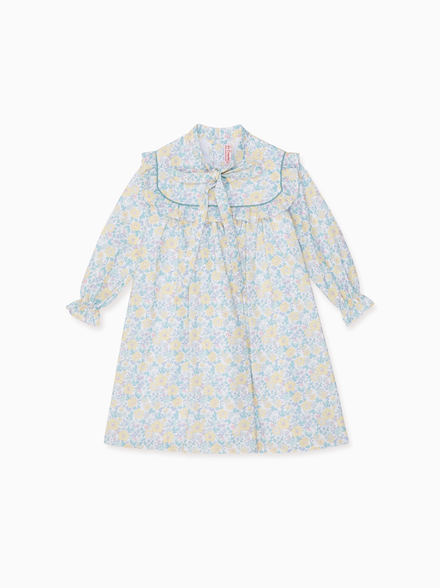Yellow Floral Marinela Girl Empire Dress