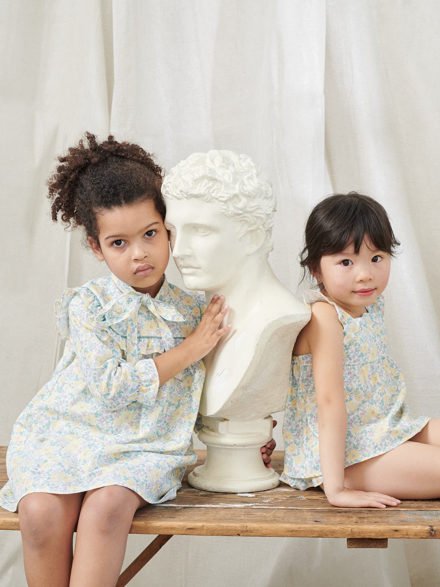 Yellow Floral Marinela Girl Empire Dress